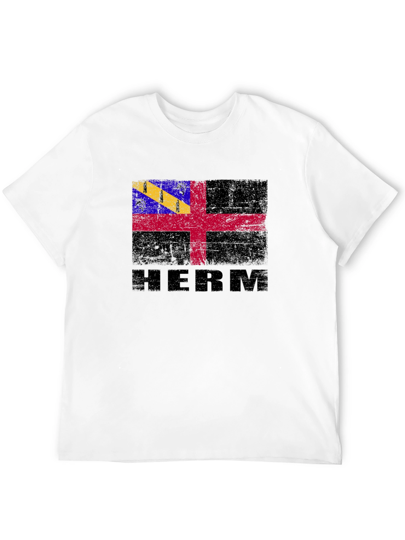 HERM Flag Graphic Tee - Black T-Shirt