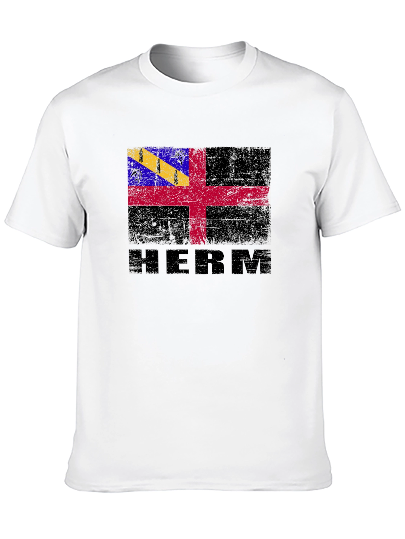 HERM Flag Graphic Tee - Black T-Shirt