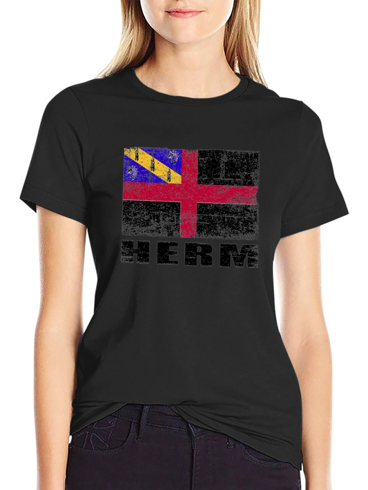HERM Flag Graphic Tee - Black T-Shirt