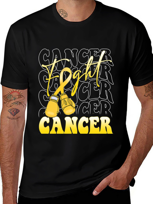 Fight Cancer Tee - Boxing Glove Design