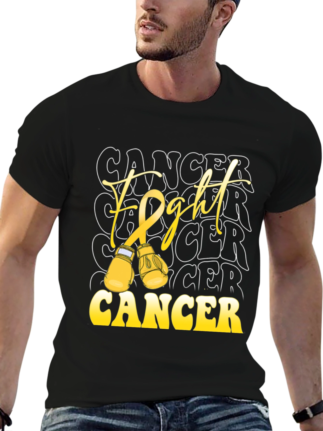Fight Cancer Tee - Boxing Glove Design