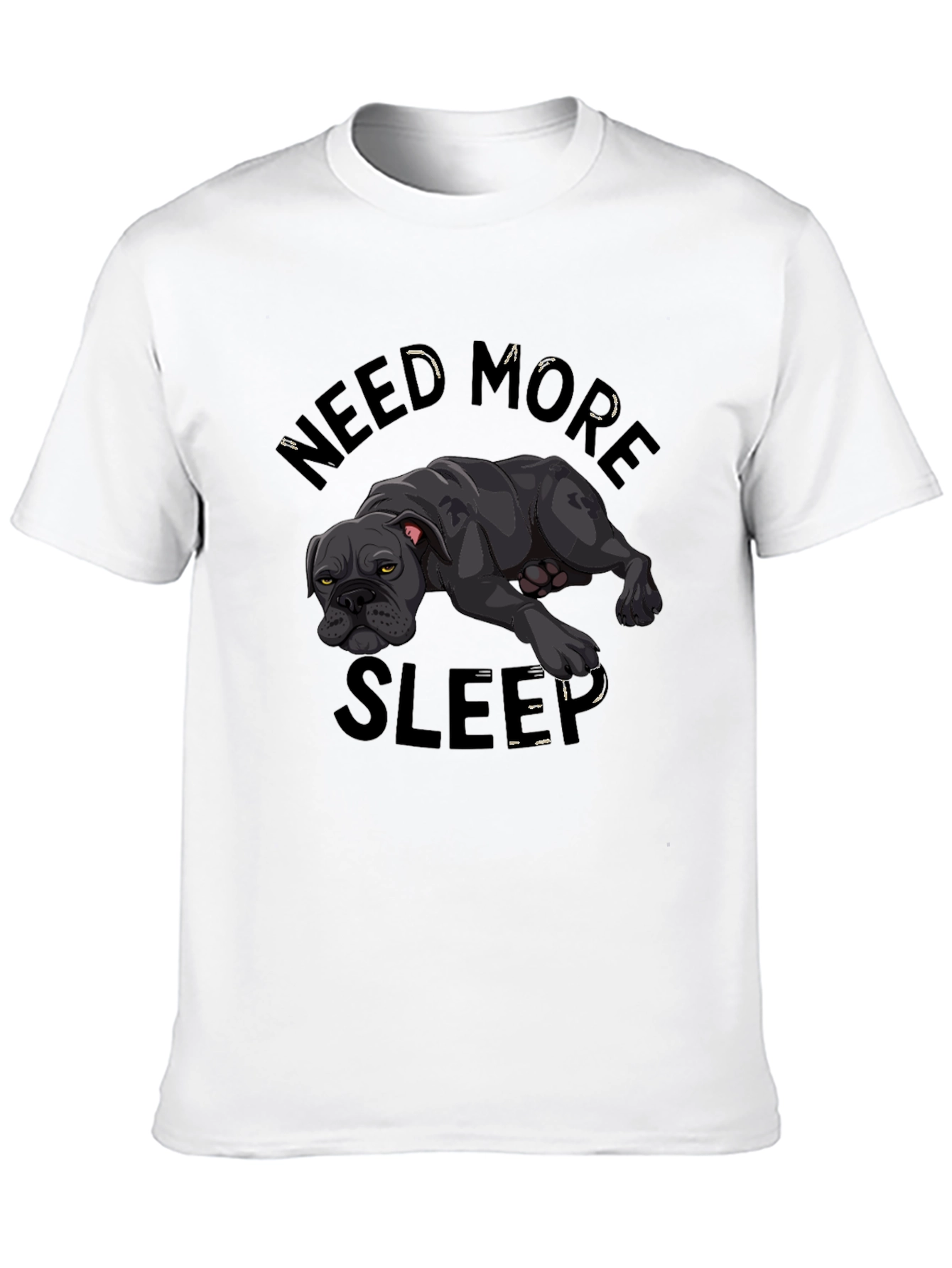Need More Sleep Dog Graphic T-Shirt