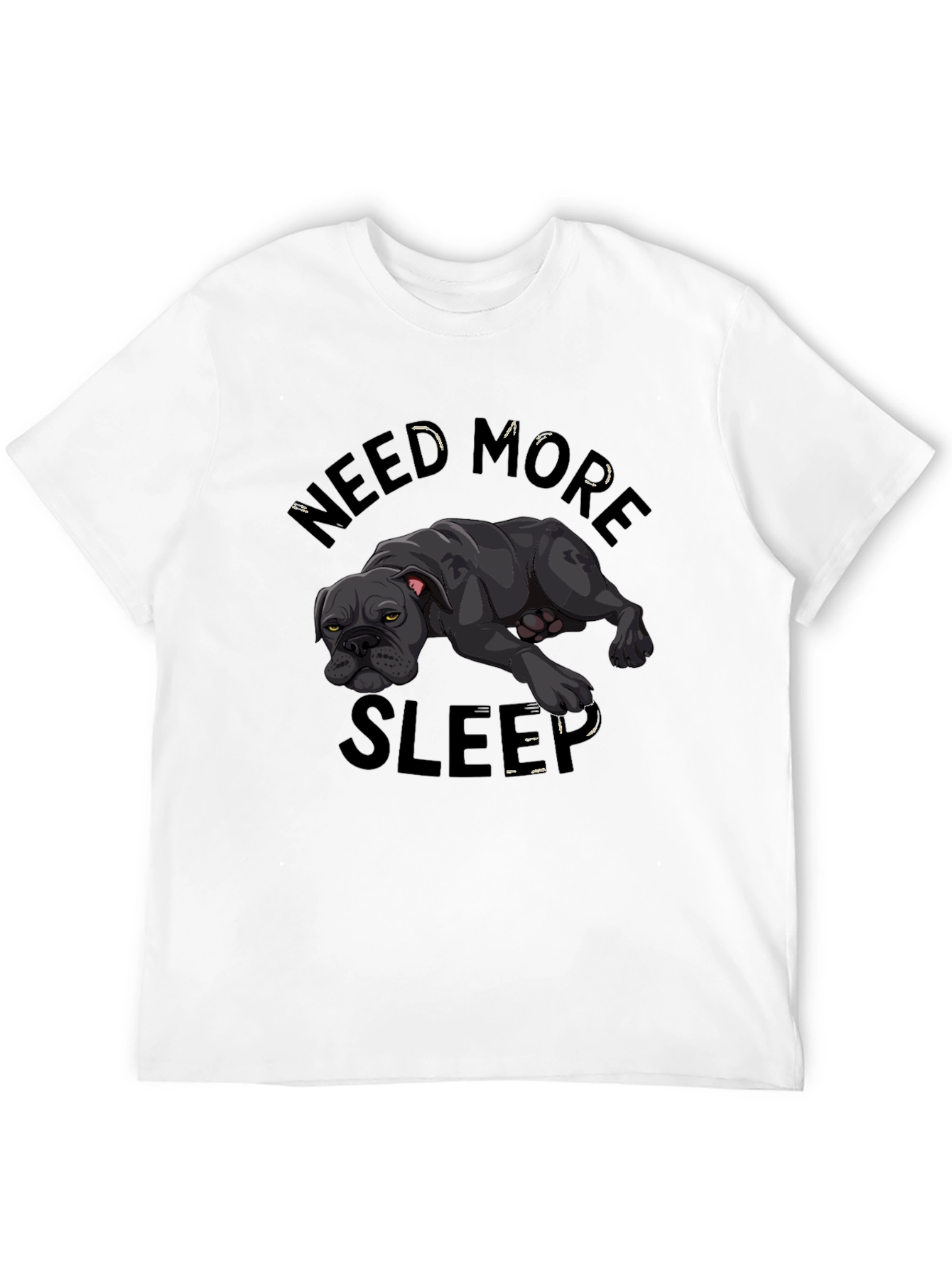 Need More Sleep Dog Graphic T-Shirt