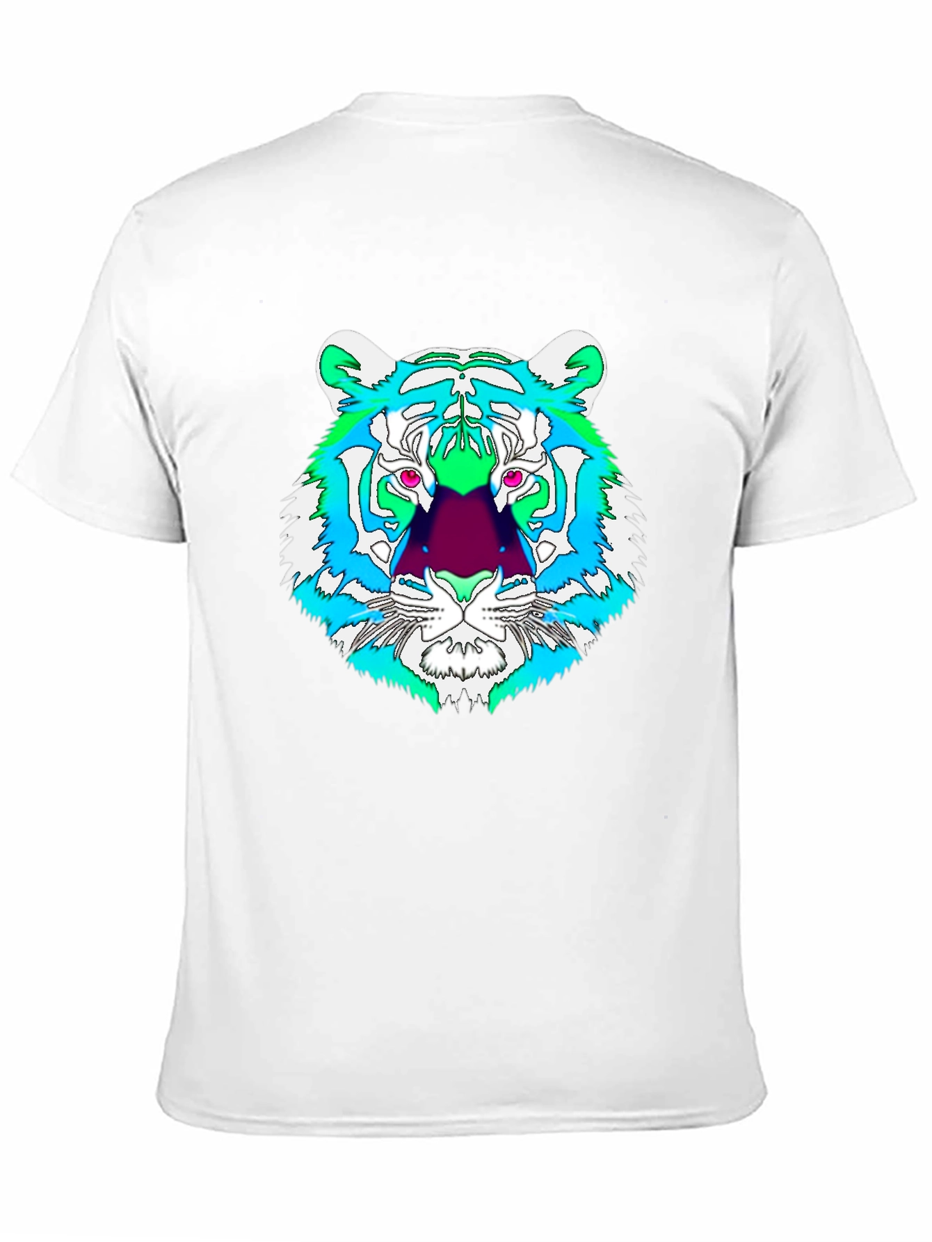 Vibrant Tiger Graphic Tee - Mens Black T-Shirt