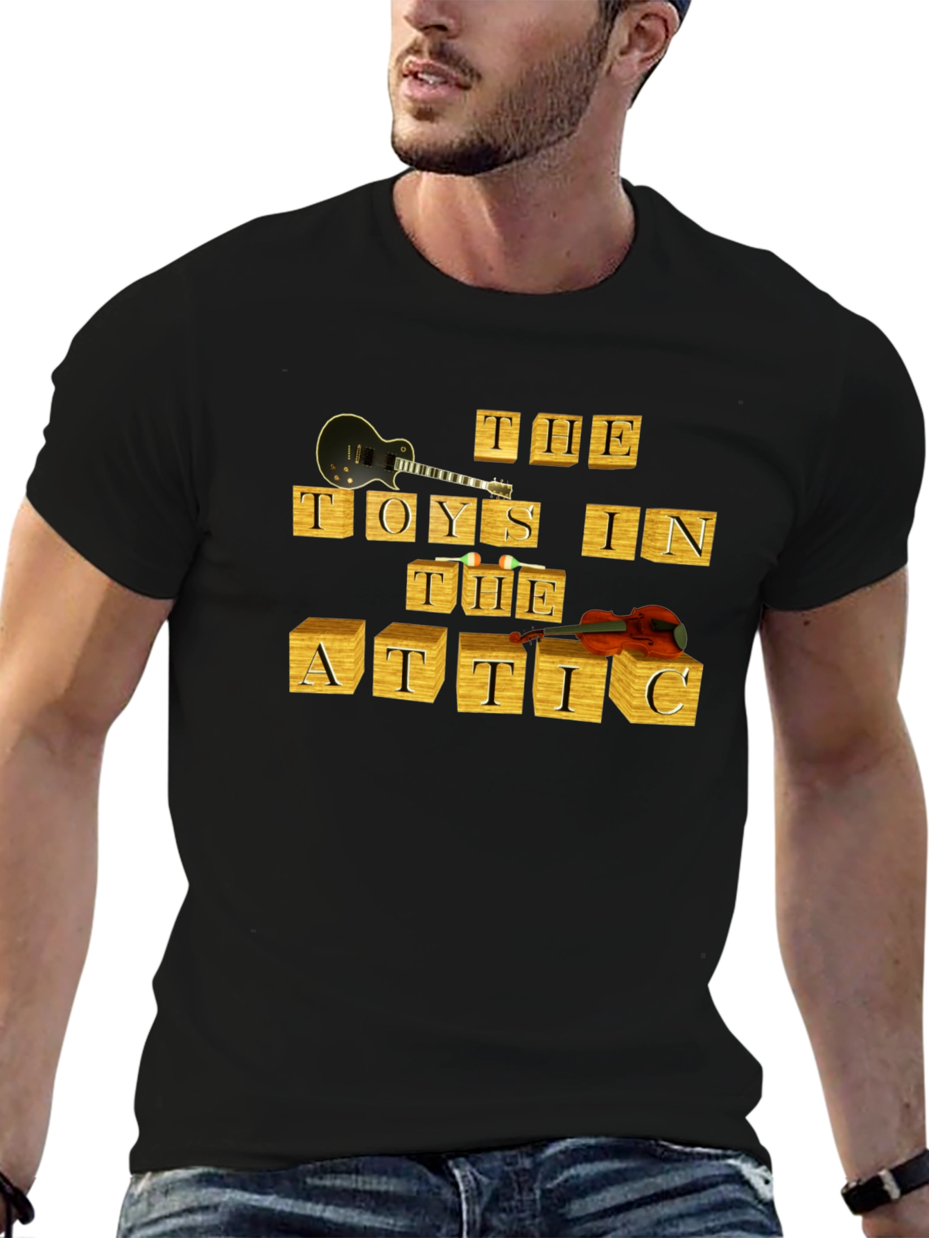 The Toys in the Attic Black Graphic Tee