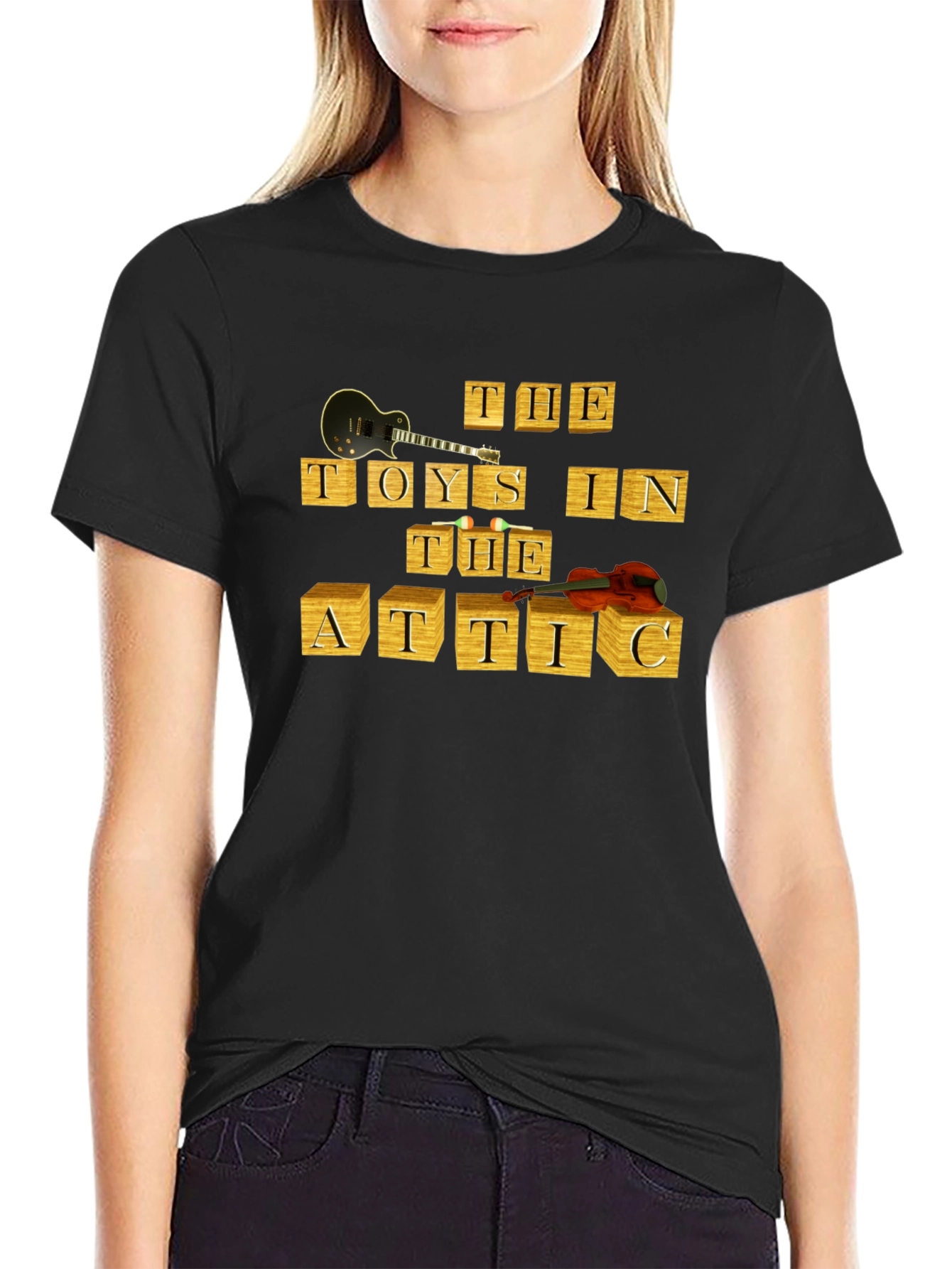 The Toys in the Attic Black Graphic Tee