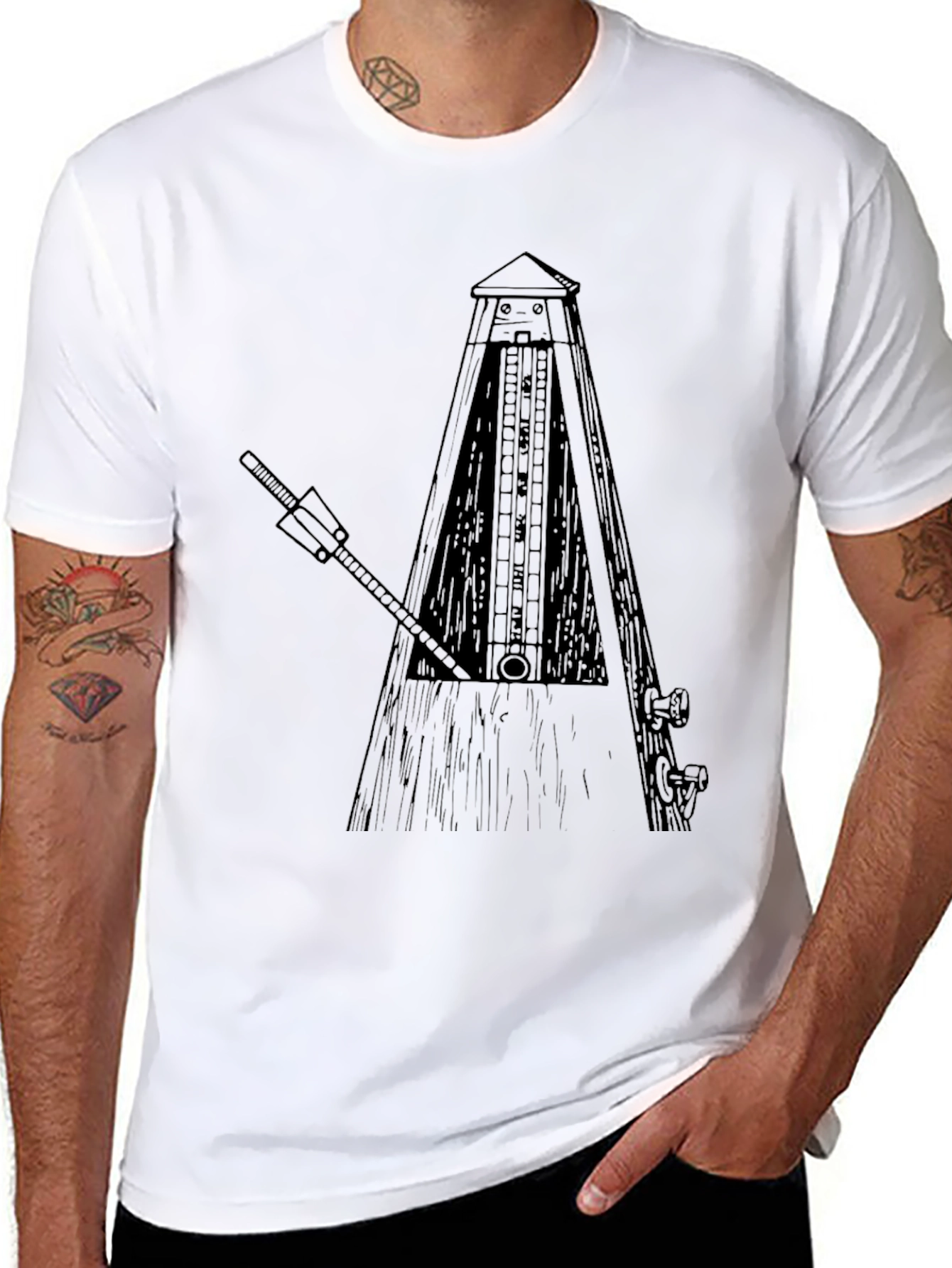 Metronome Graphic Tee - Musician Style