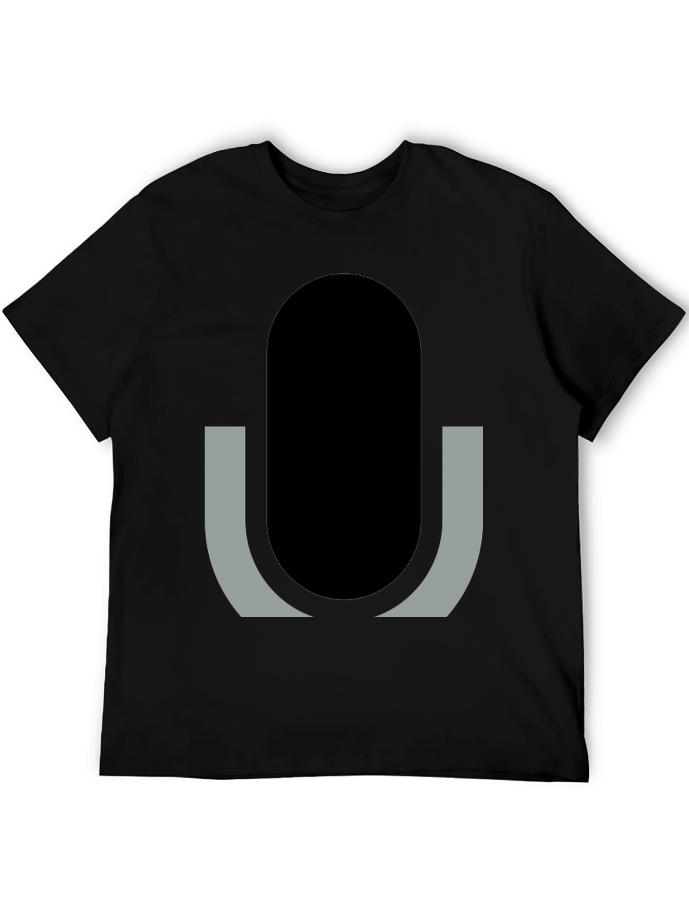 Modern Geometric Graphic Tee - Minimalist Design