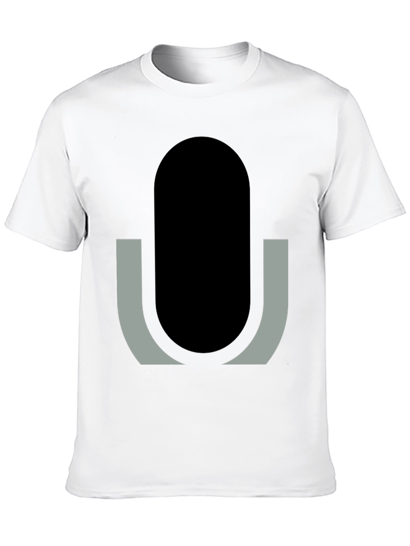 Modern Geometric Graphic Tee - Minimalist Design