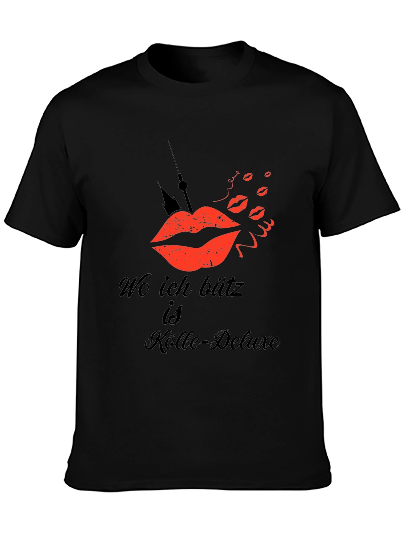 Köln Deluxe Mens Black Graphic Tee