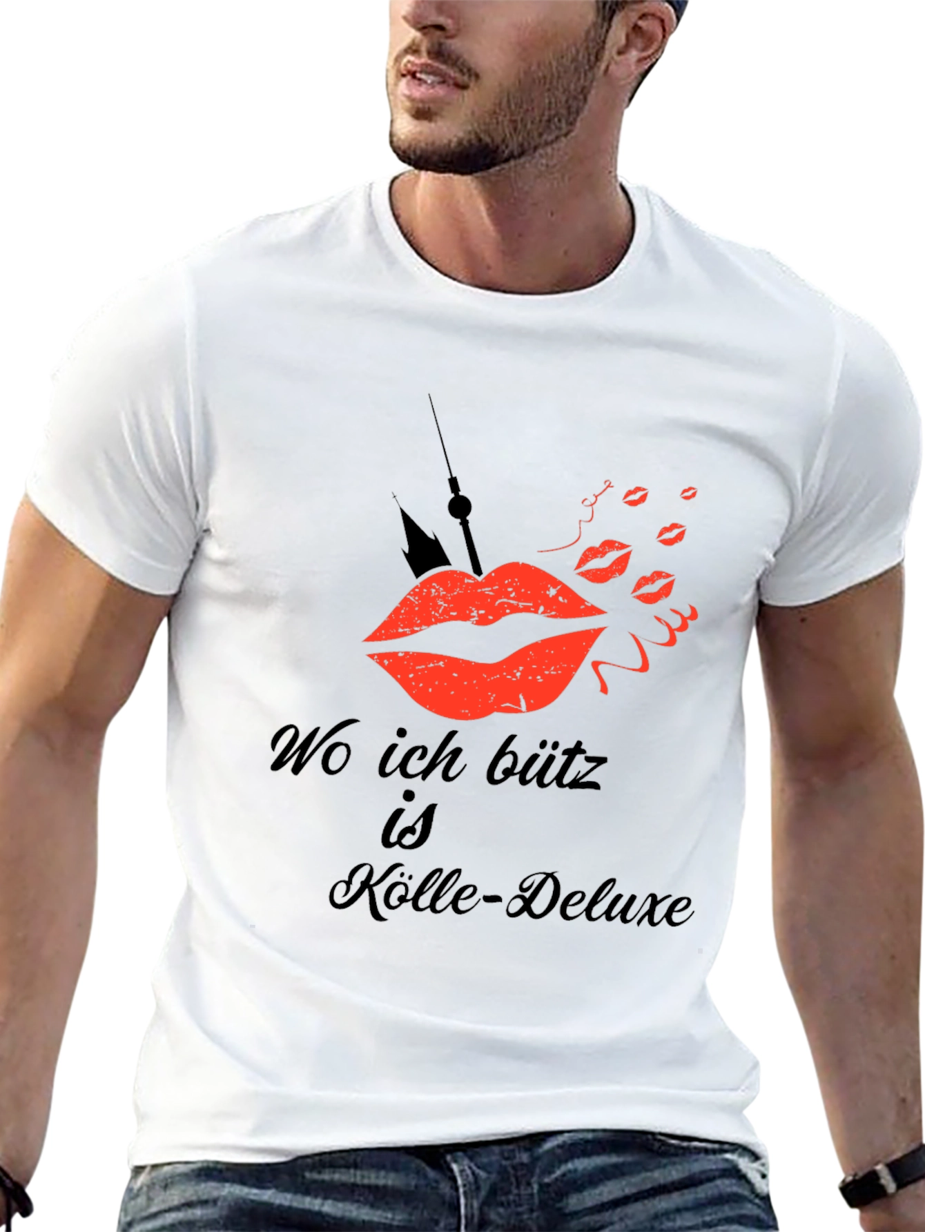 Köln Deluxe Mens Black Graphic Tee