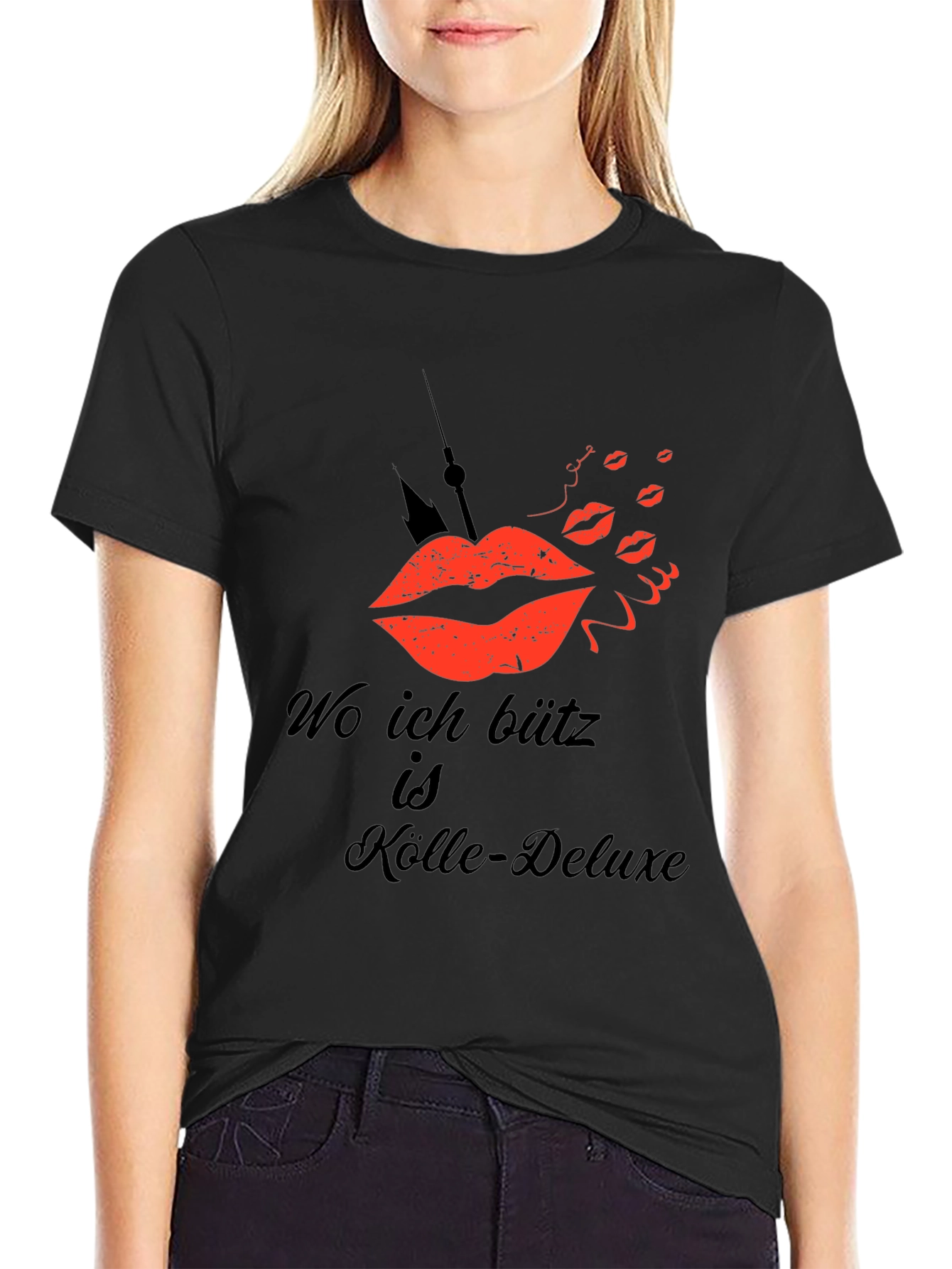 Köln Deluxe Mens Black Graphic Tee