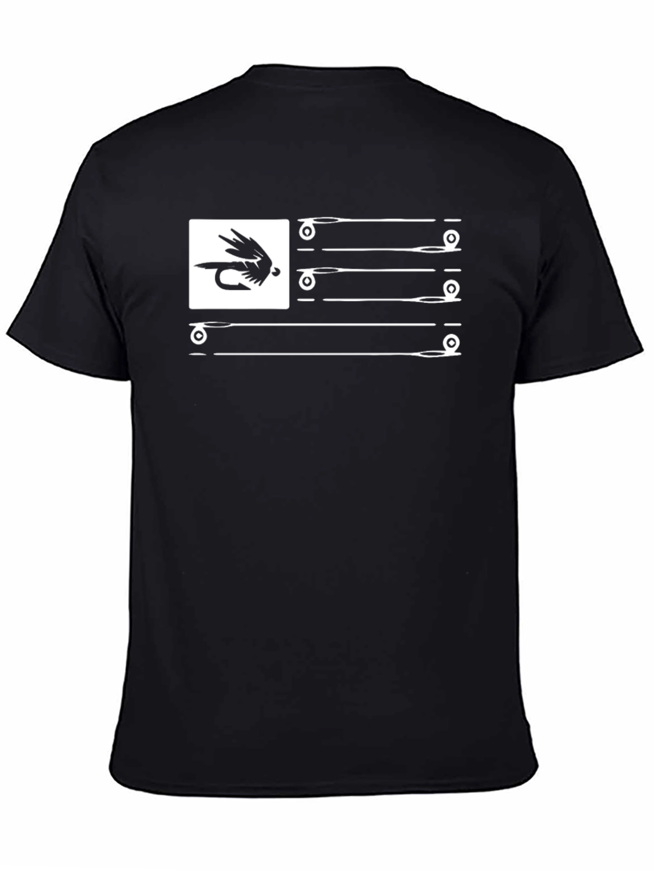 Fishing Fly USA Flag T-Shirt