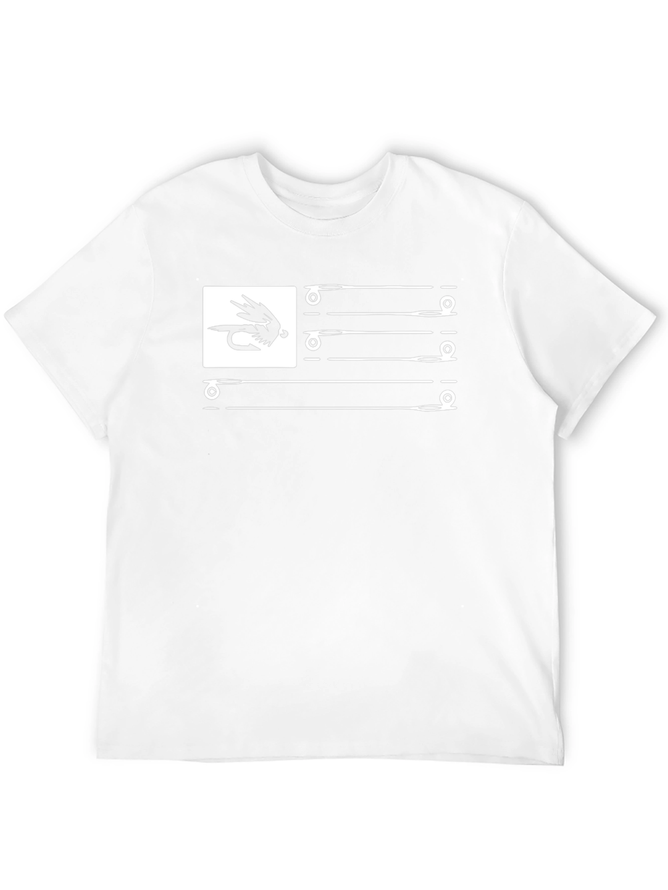 Fishing Fly USA Flag T-Shirt