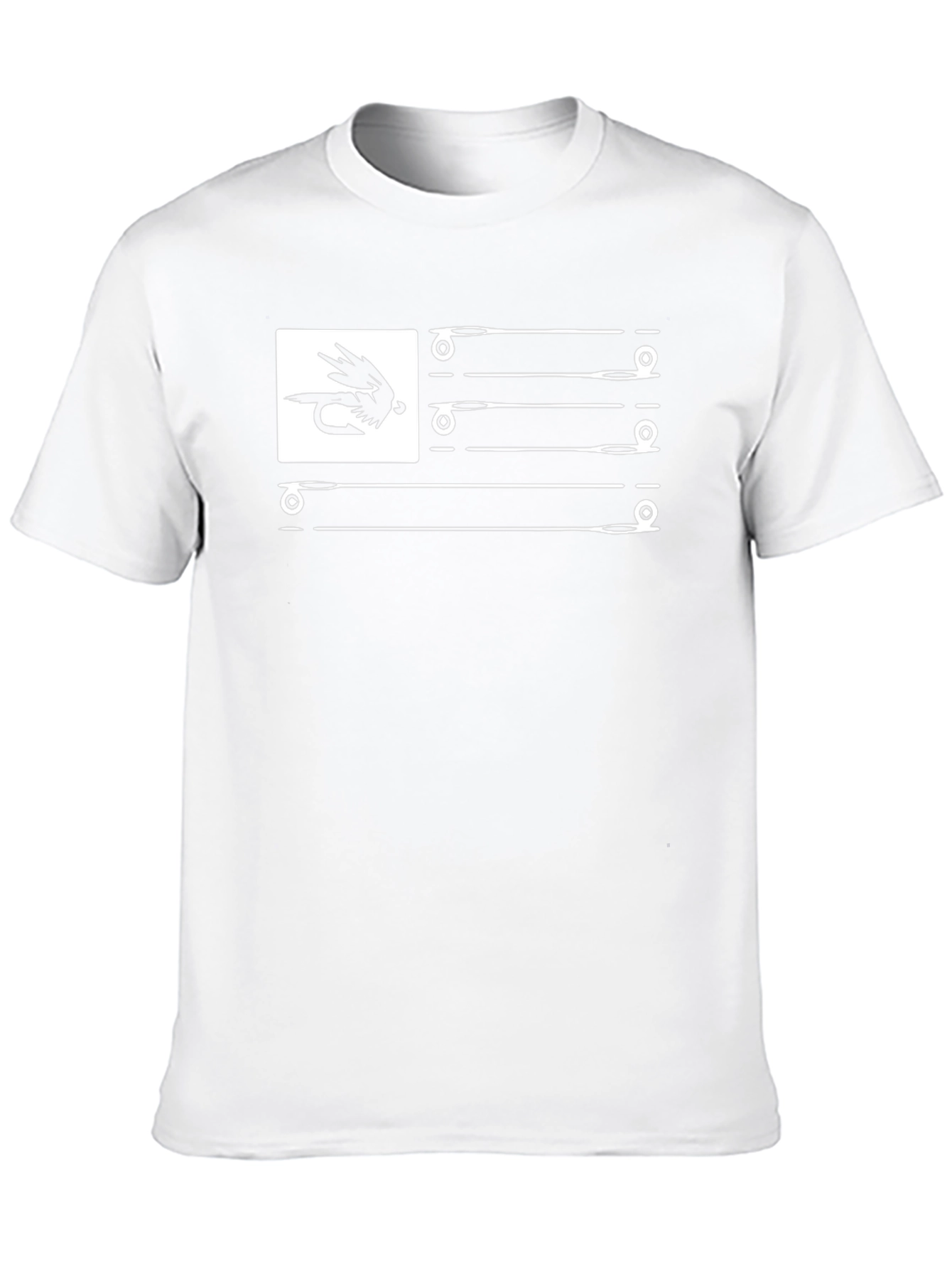 Fishing Fly USA Flag T-Shirt