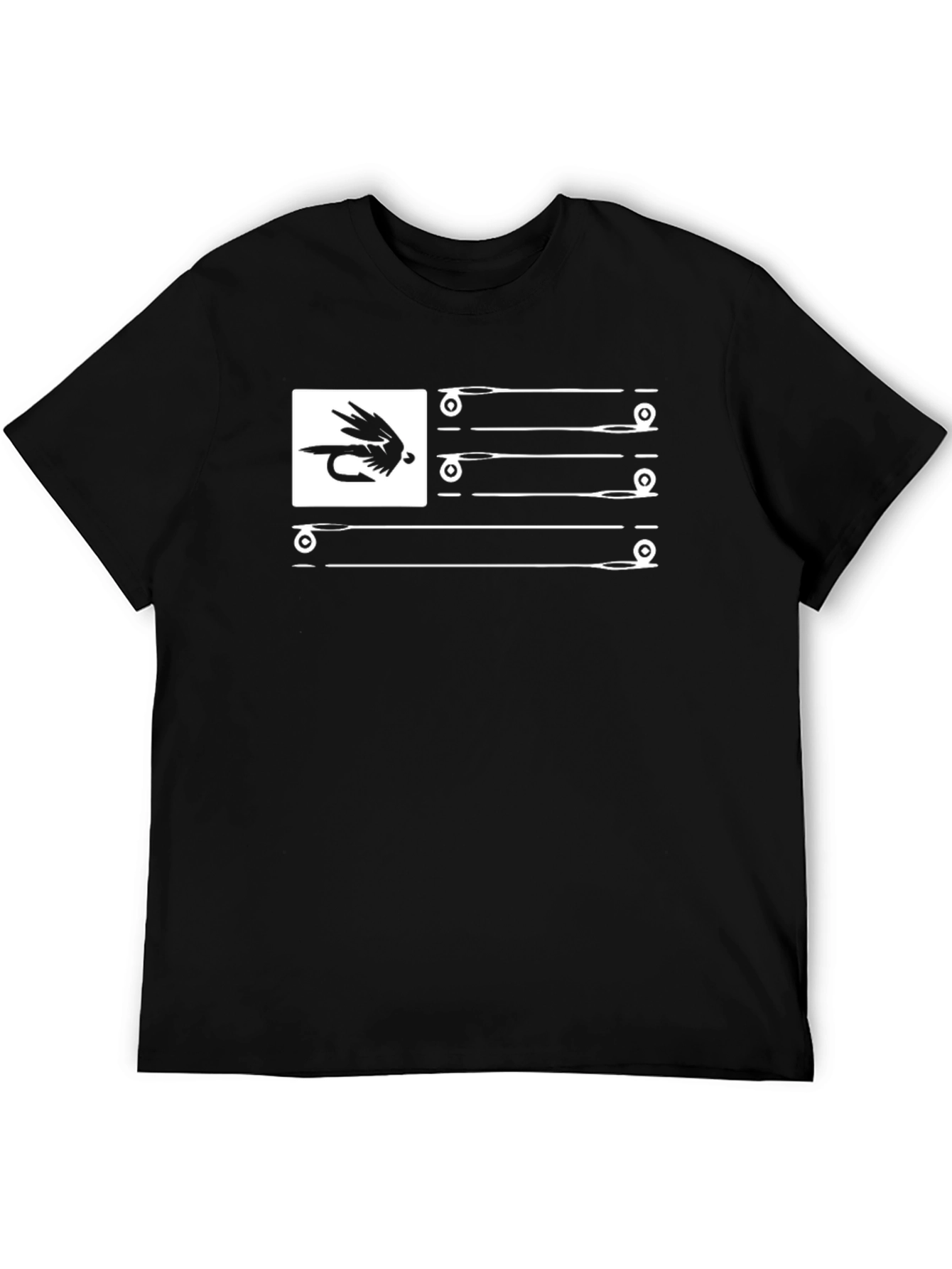 Fishing Fly USA Flag T-Shirt