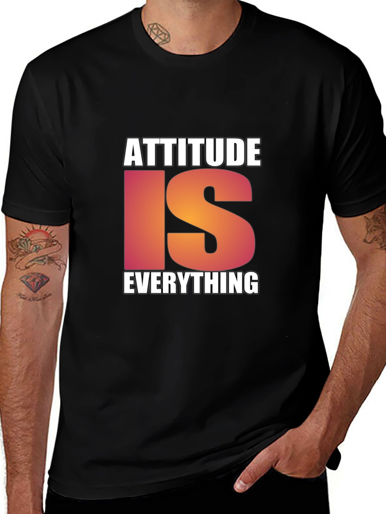 Attitude Is Everything Black T-Shirt