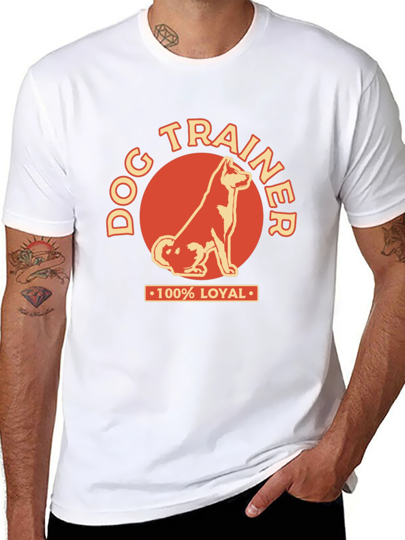 Dog Trainer 100% Loyal Graphic Tee