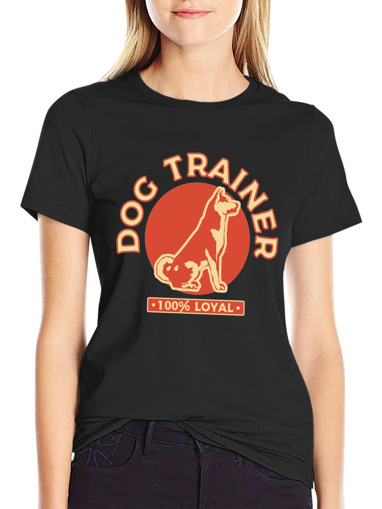 Dog Trainer 100% Loyal Graphic Tee