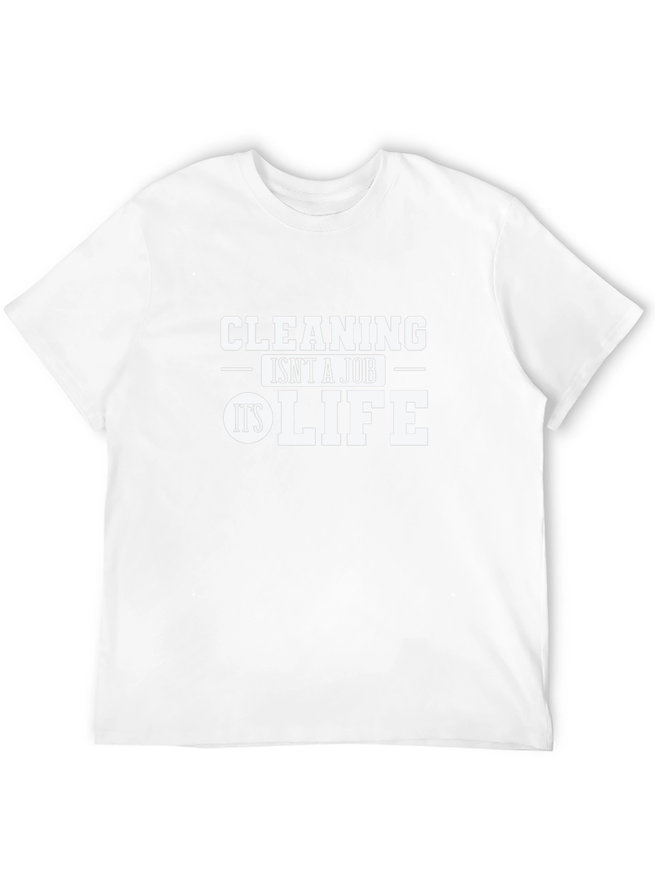 Cleaning is Life Graphic Tee - Black