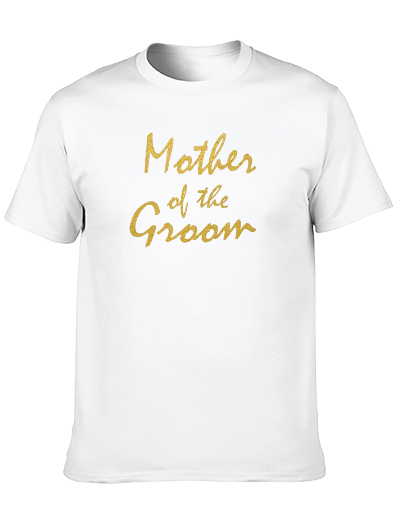 Mother of the Groom T-Shirt Black Cotton