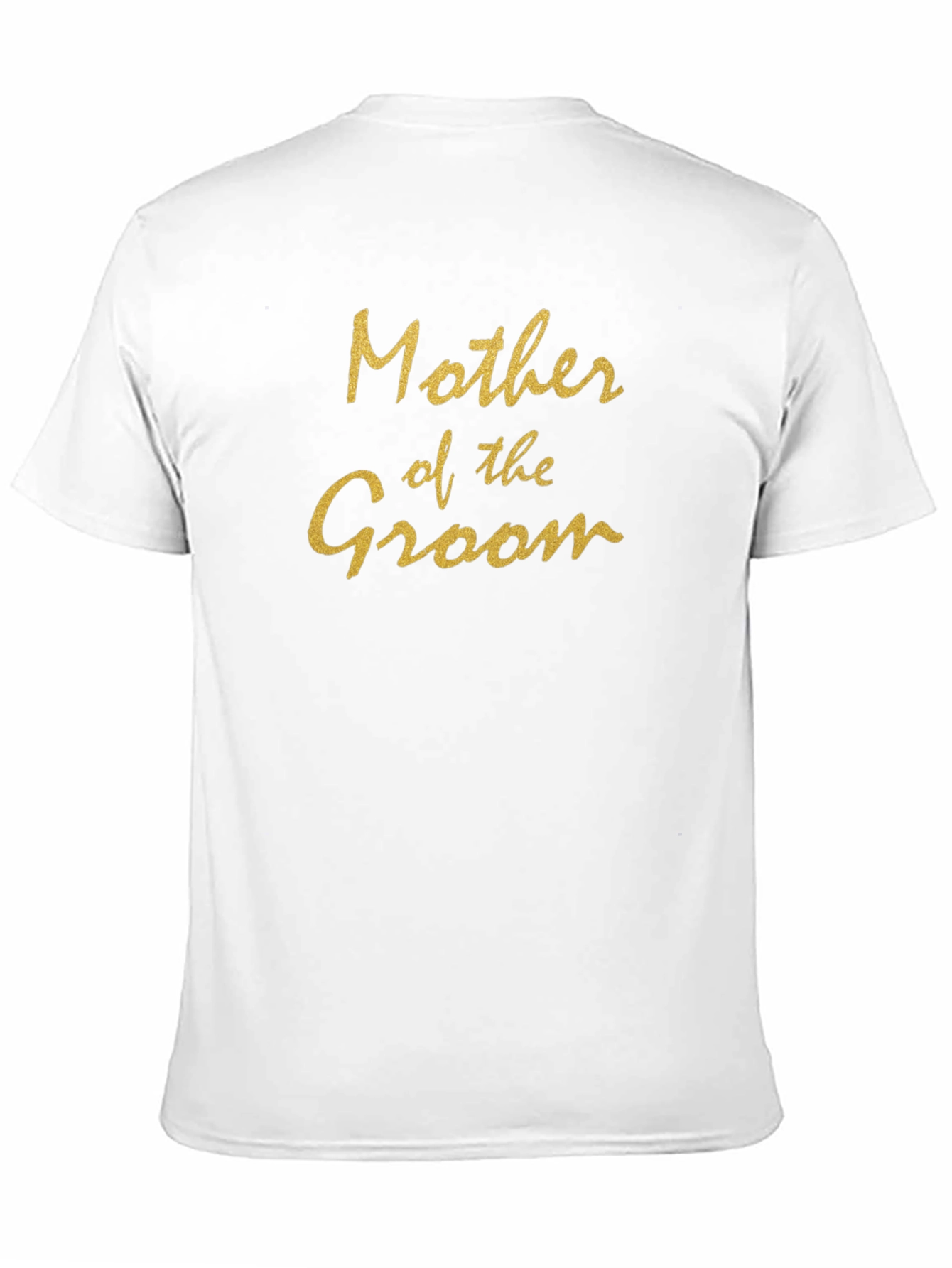 Mother of the Groom T-Shirt Black Cotton