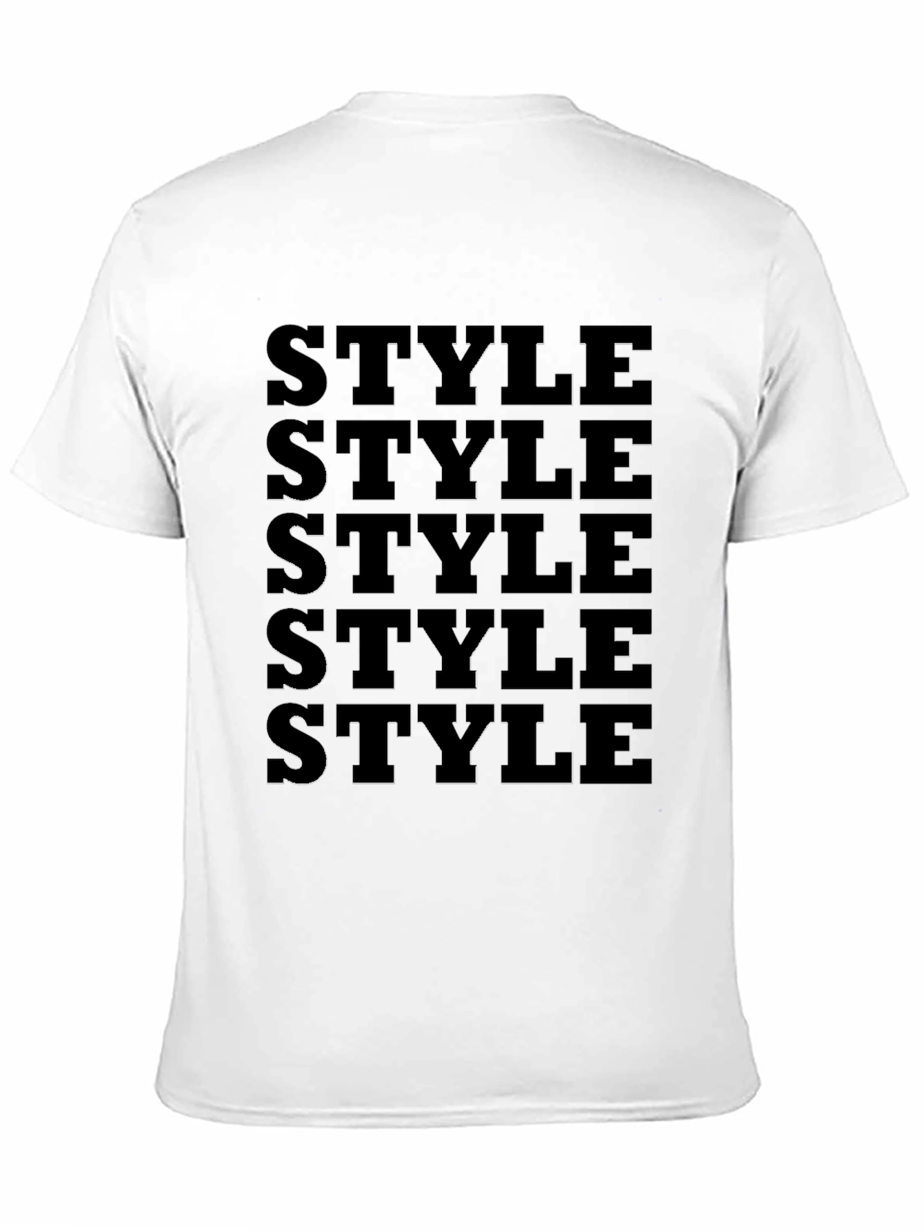 Mens Black Style Graphic Print T-Shirt