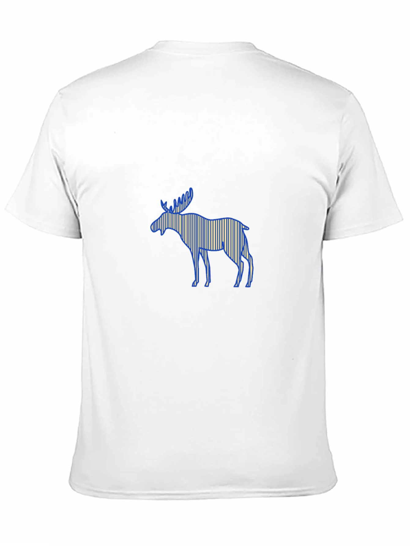 Moose Graphic Print Black T-Shirt
