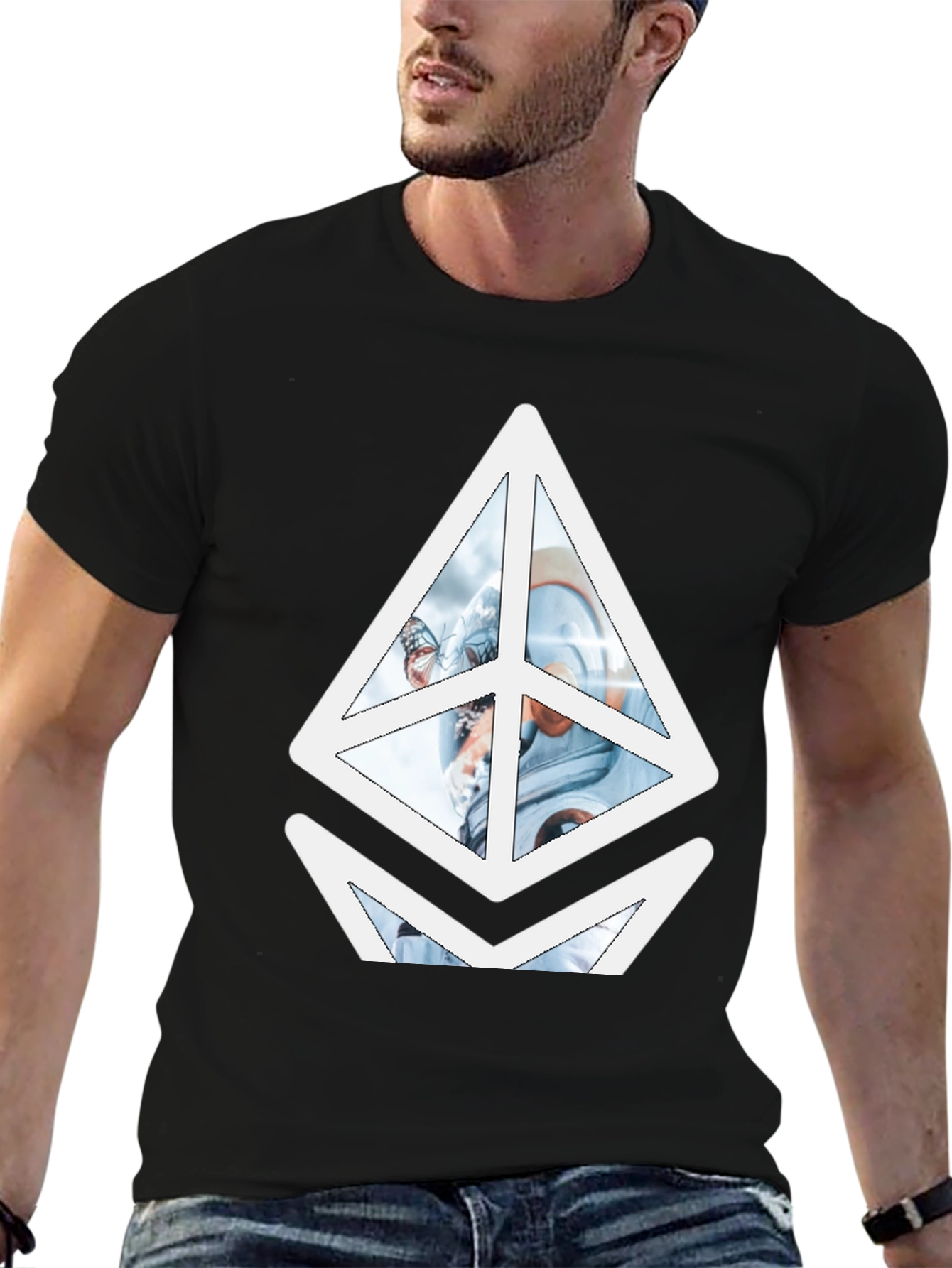 Ethereum Astronaut Black Graphic Tee