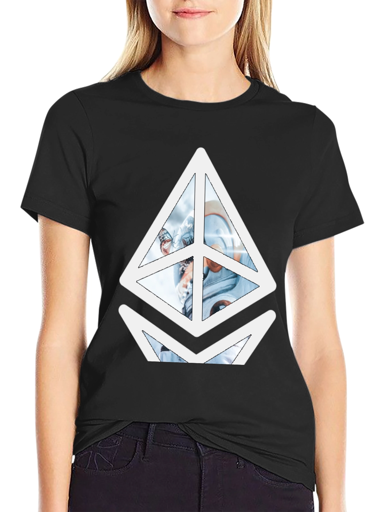 Ethereum Astronaut Black Graphic Tee