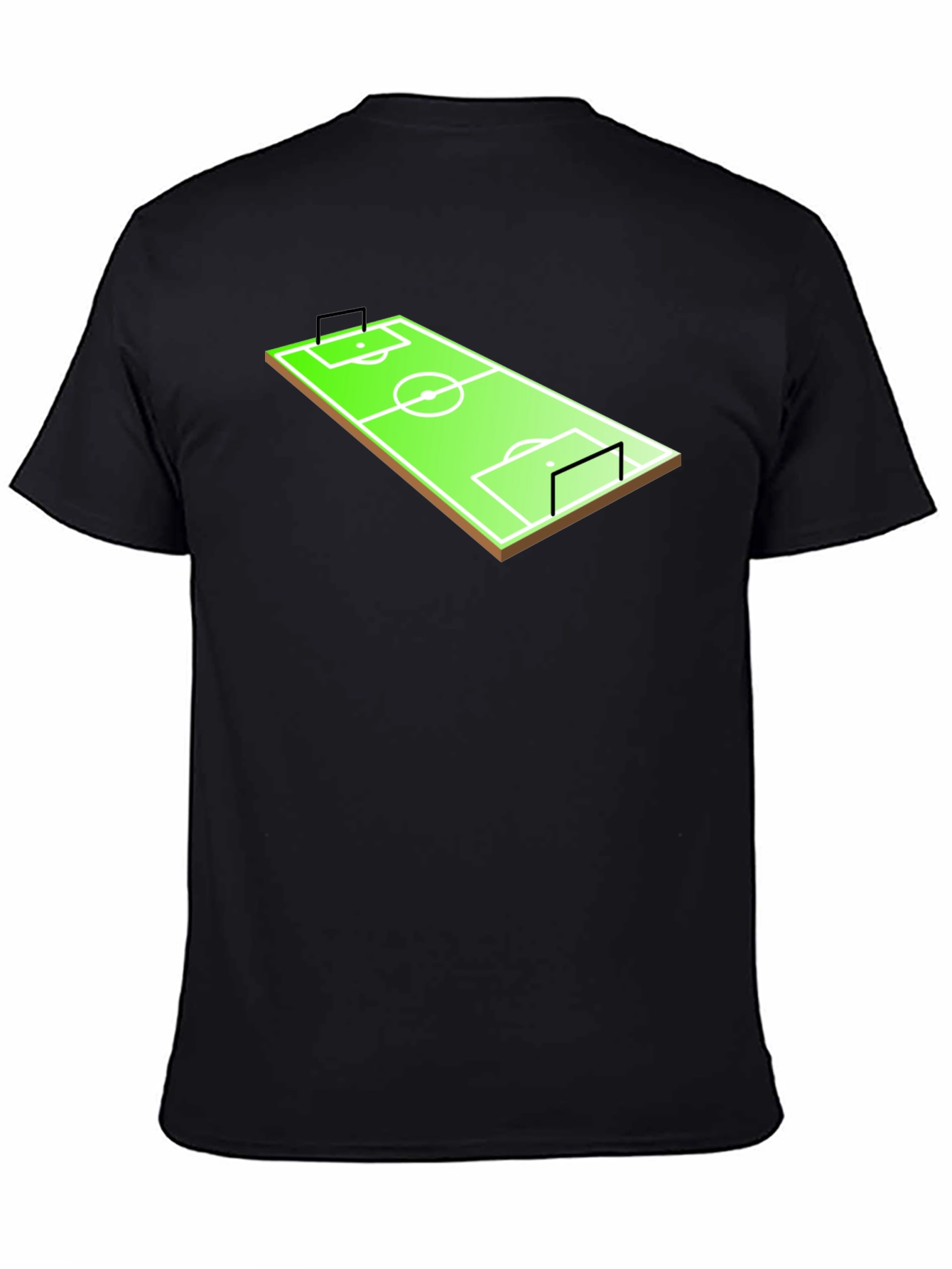 Soccer Field T-Shirt - Black Graphic Tee