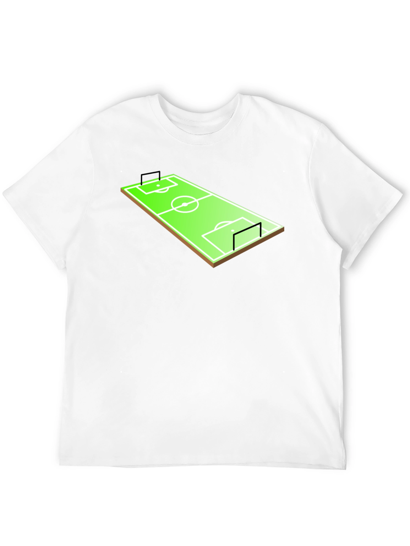 Soccer Field T-Shirt - Black Graphic Tee