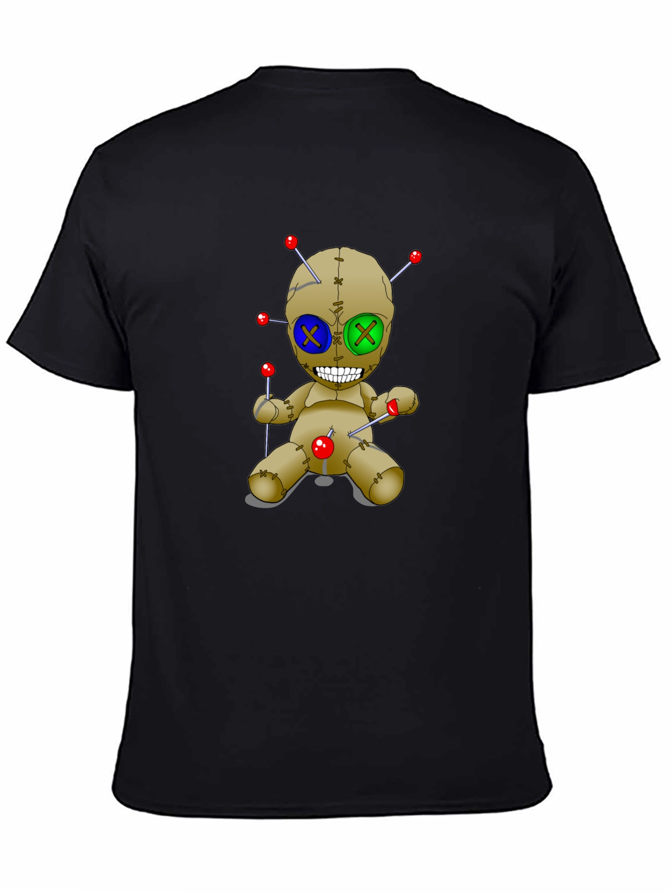 Voodoo Doll T-Shirt - Black Cotton Graphic Tee