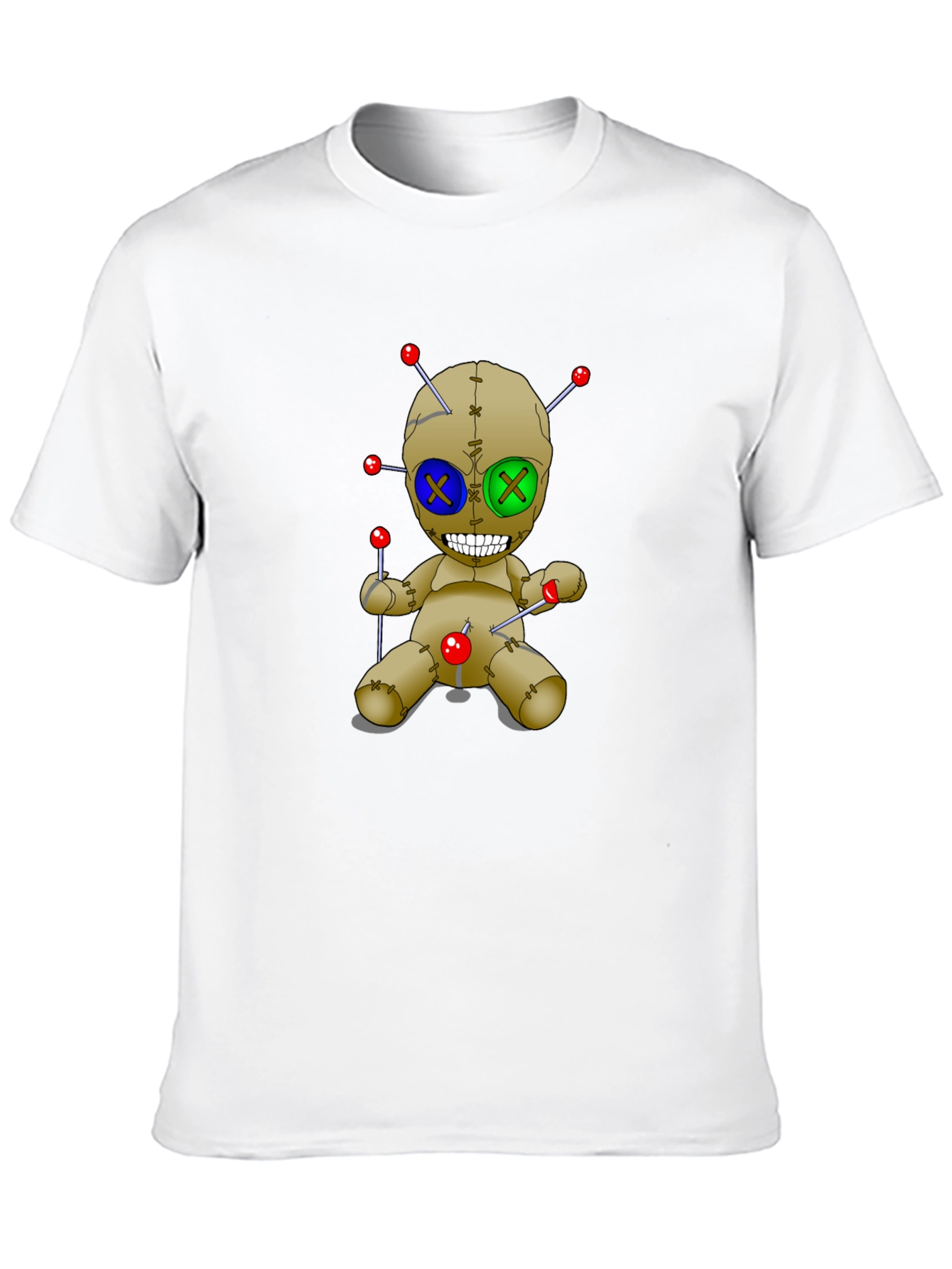 Voodoo Doll T-Shirt - Black Cotton Graphic Tee