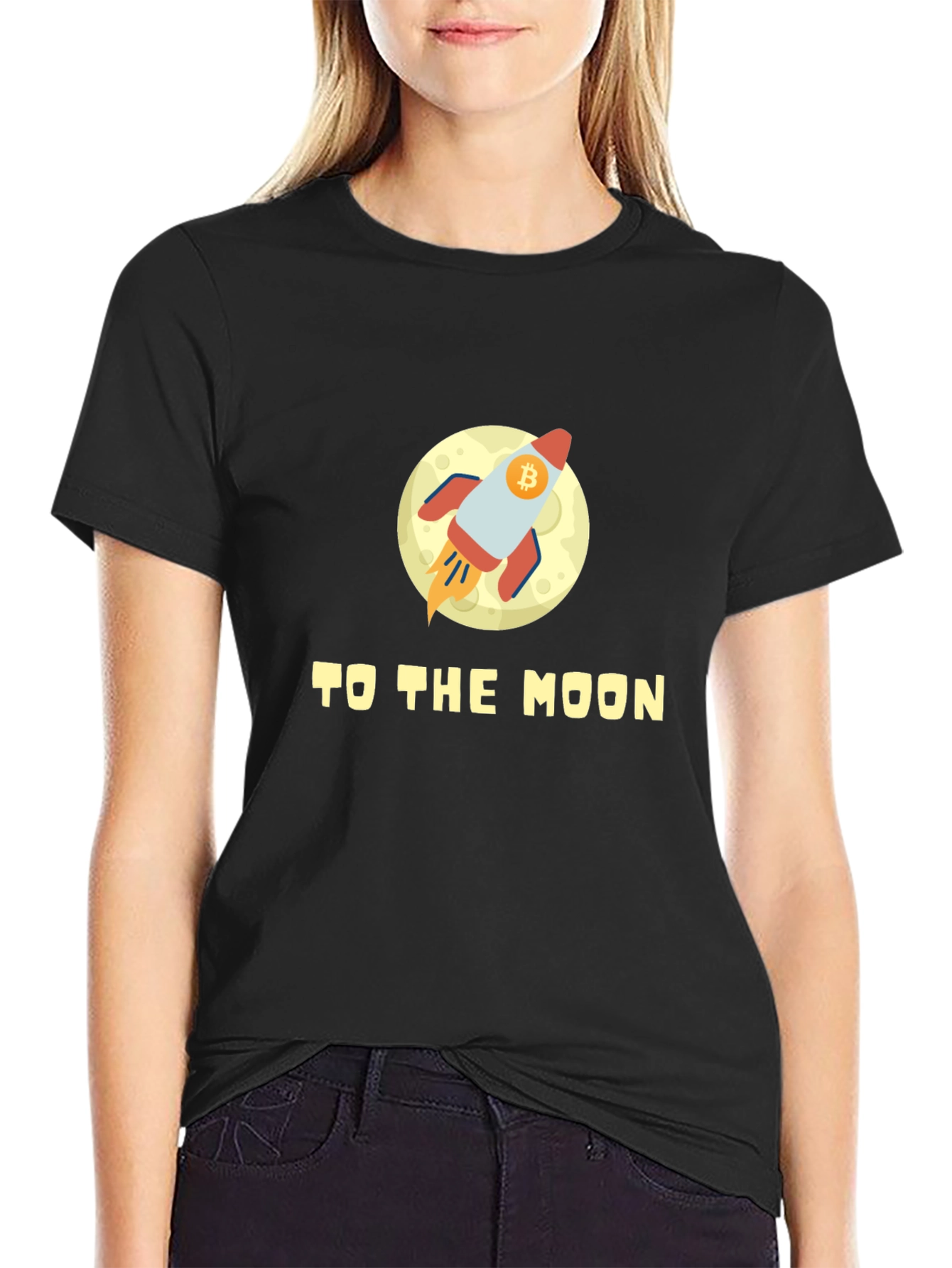 Bitcoin Rocketship T-Shirt - To The Moon!