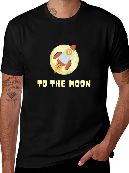 Bitcoin Rocketship T-Shirt - To The Moon!