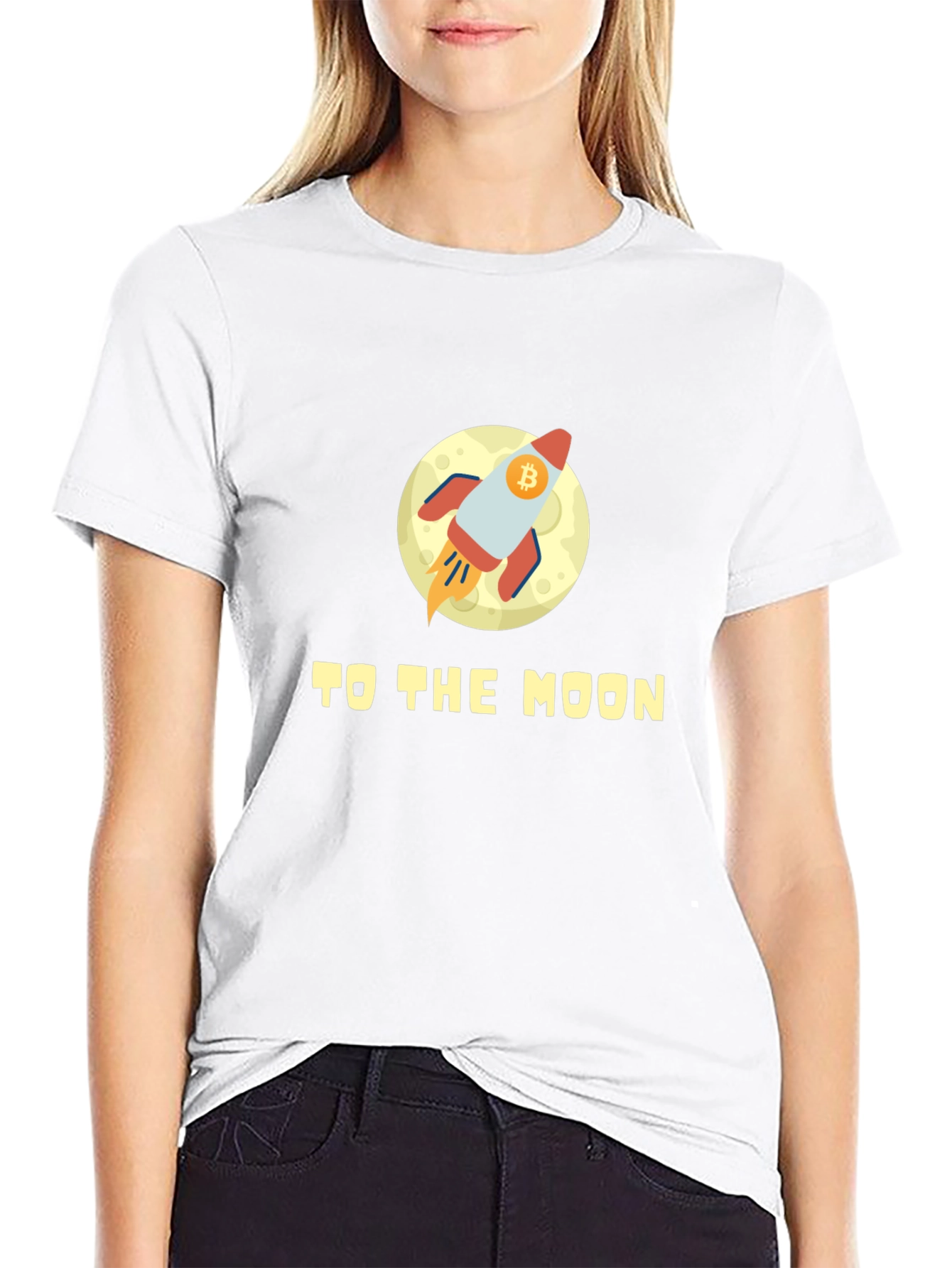 Bitcoin Rocketship T-Shirt - To The Moon!