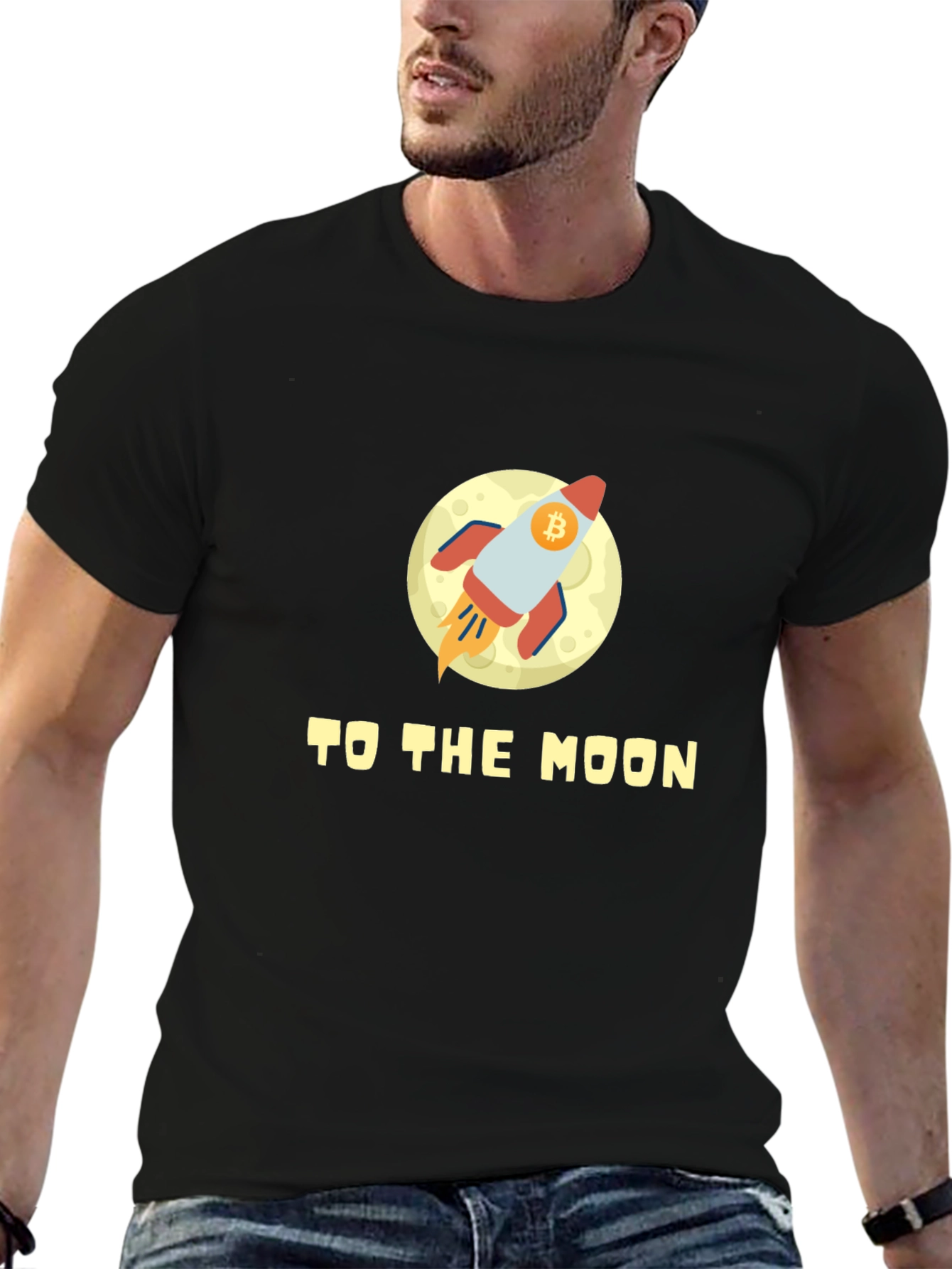 Bitcoin Rocketship T-Shirt - To The Moon!