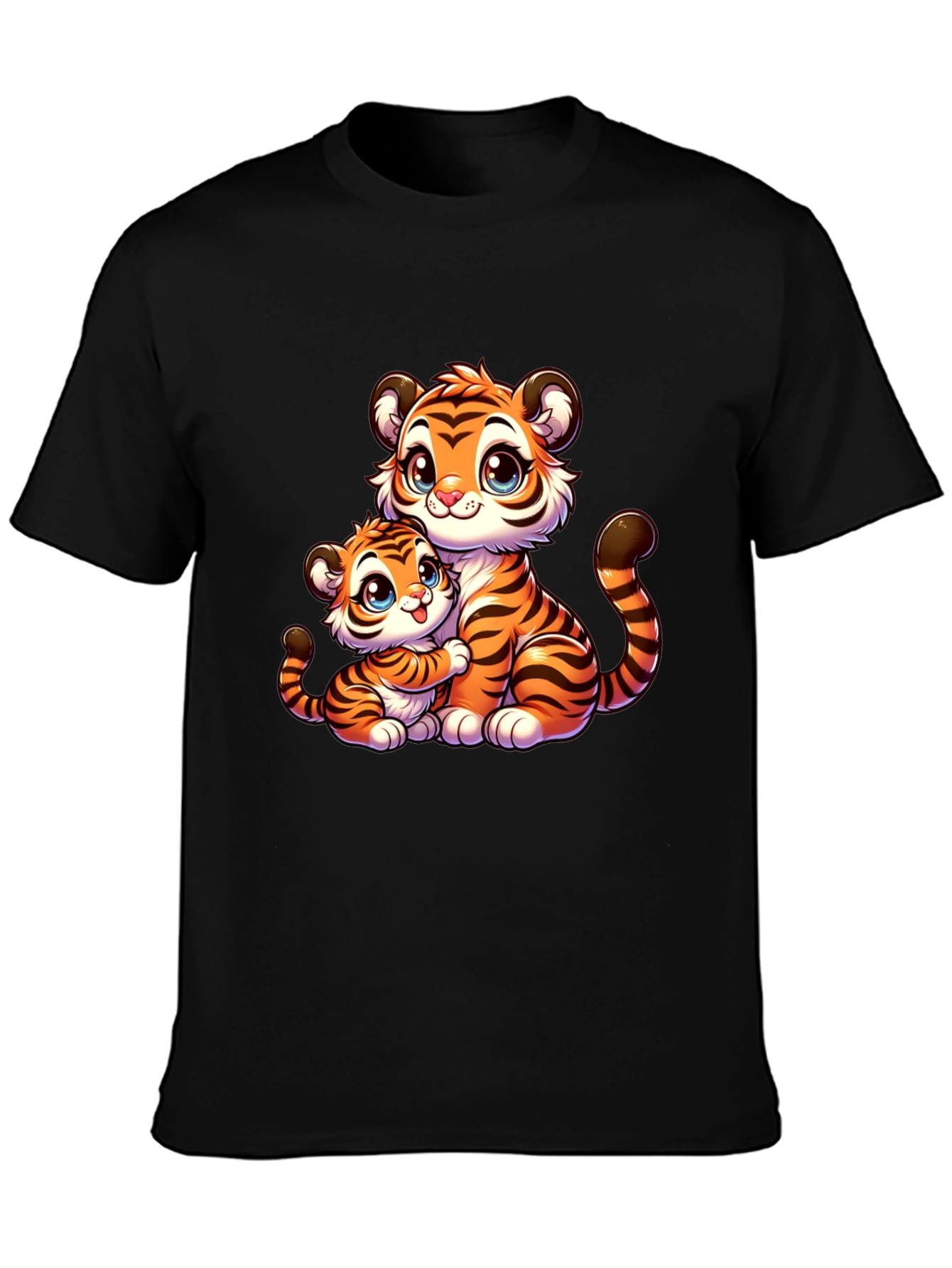 Cute Cartoon Tiger Family T-Shirt