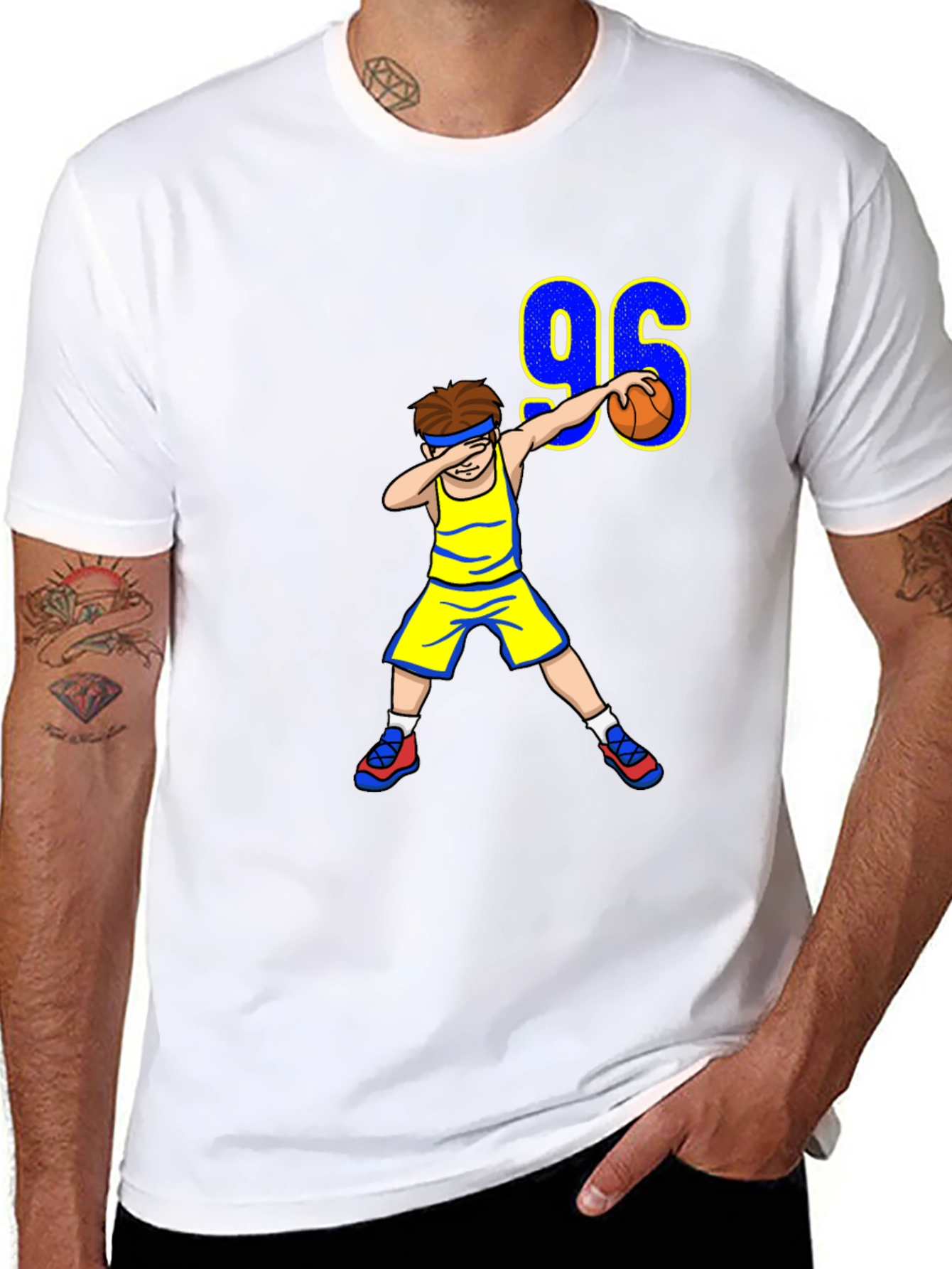 Dabbing Basketball Player 96 T-Shirt