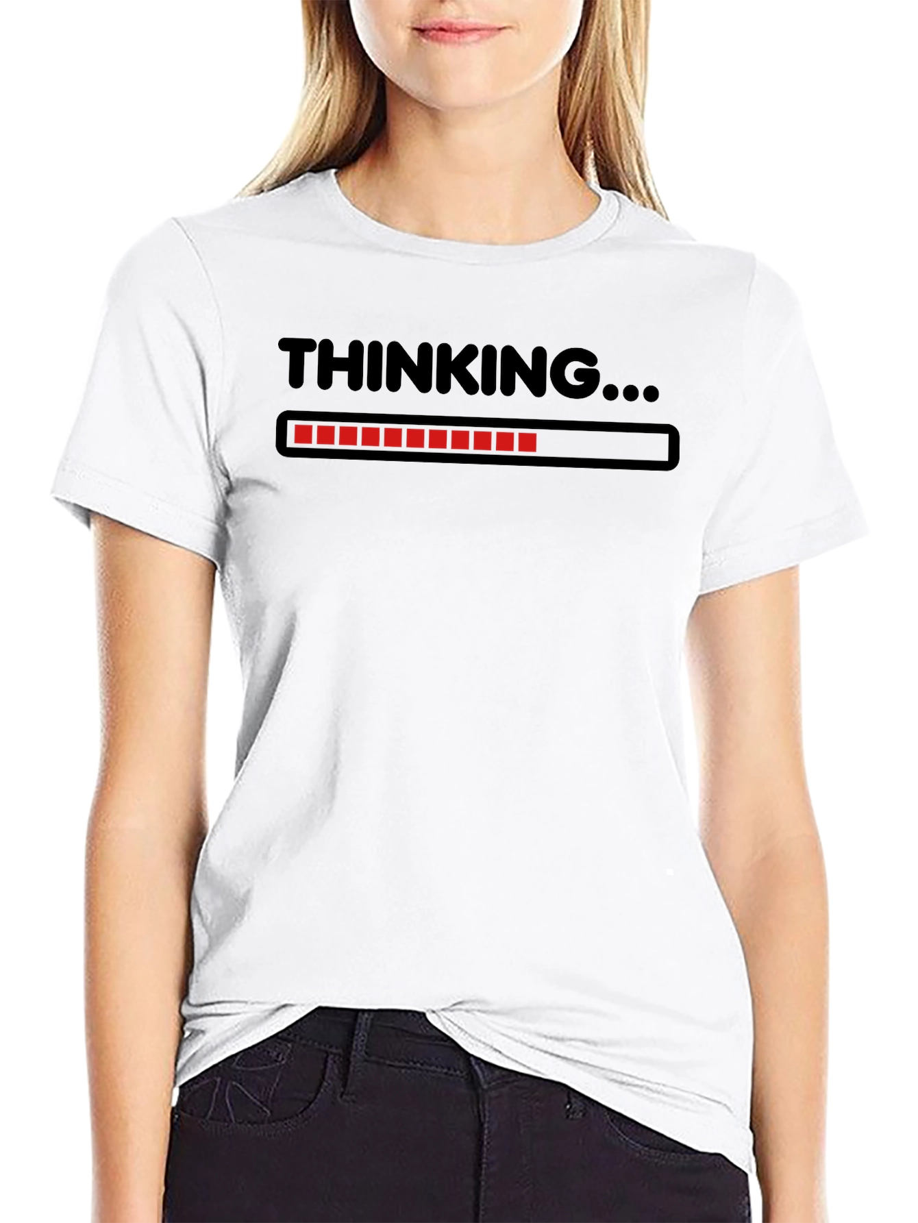 Thinking Loading T-Shirt - Funny Sarcastic Tee