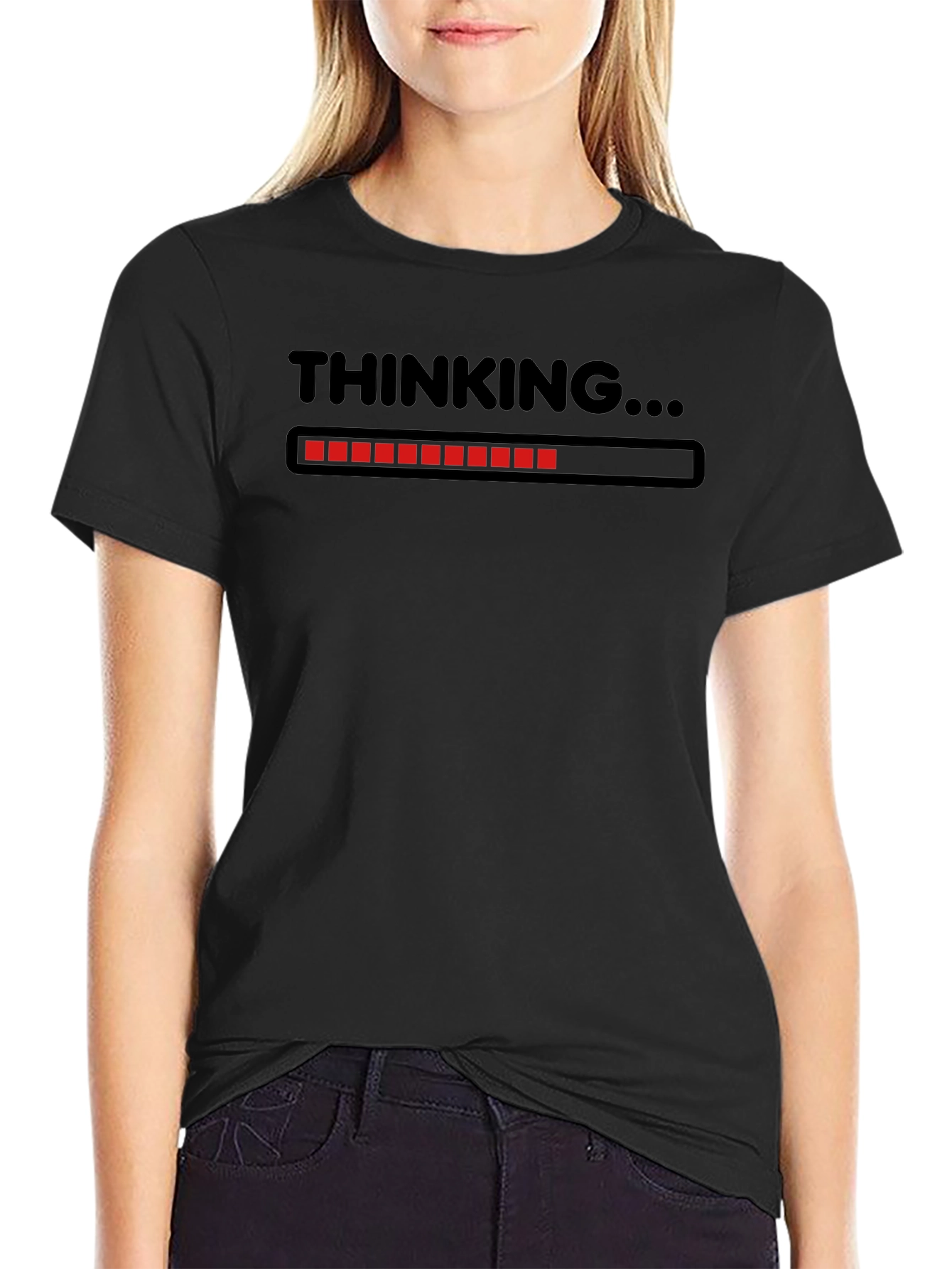 Thinking Loading T-Shirt - Funny Sarcastic Tee