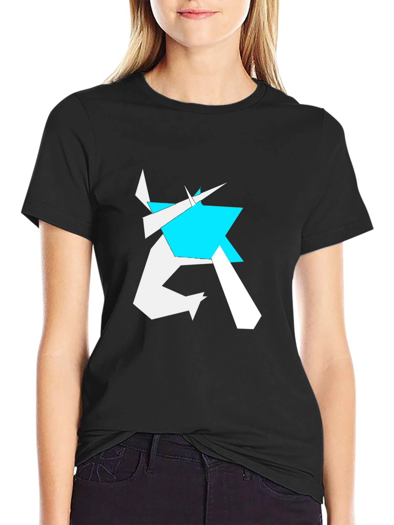Abstract Geometric Graphic Print T-Shirt