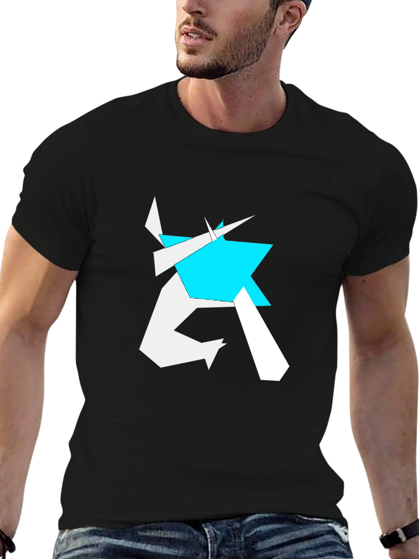 Abstract Geometric Graphic Print T-Shirt