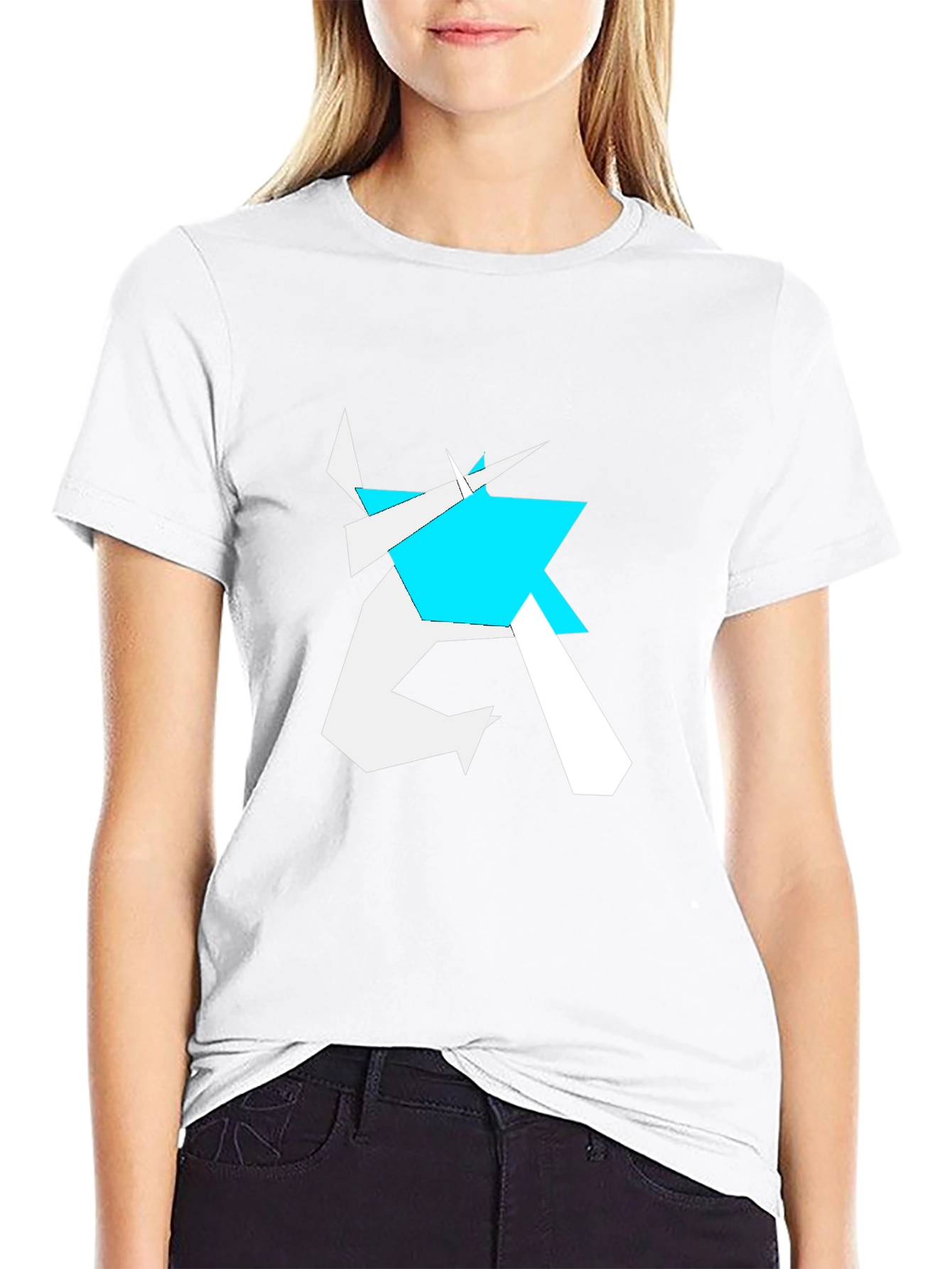 Abstract Geometric Graphic Print T-Shirt