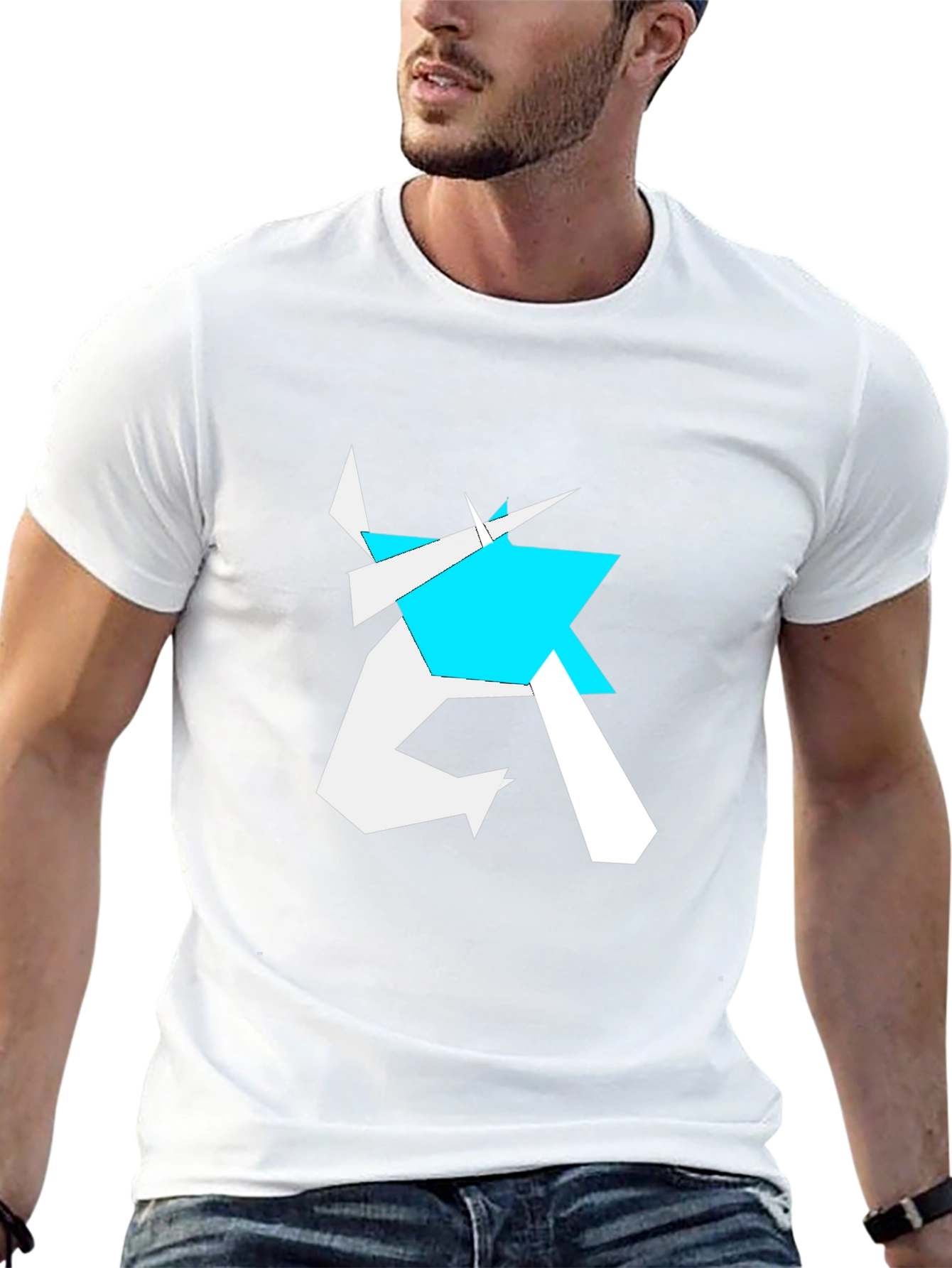 Abstract Geometric Graphic Print T-Shirt