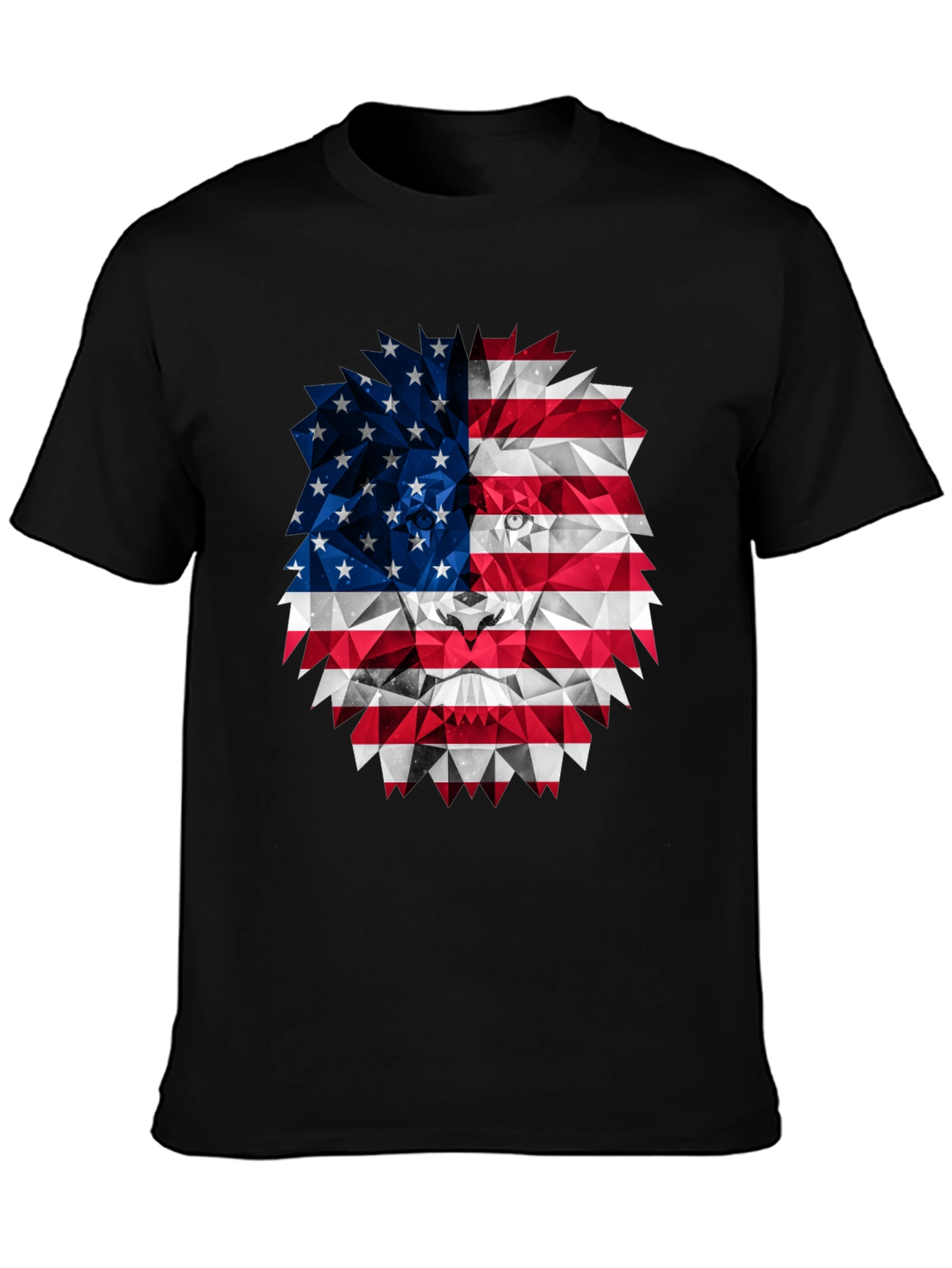 American Flag Lion Graphic Tee