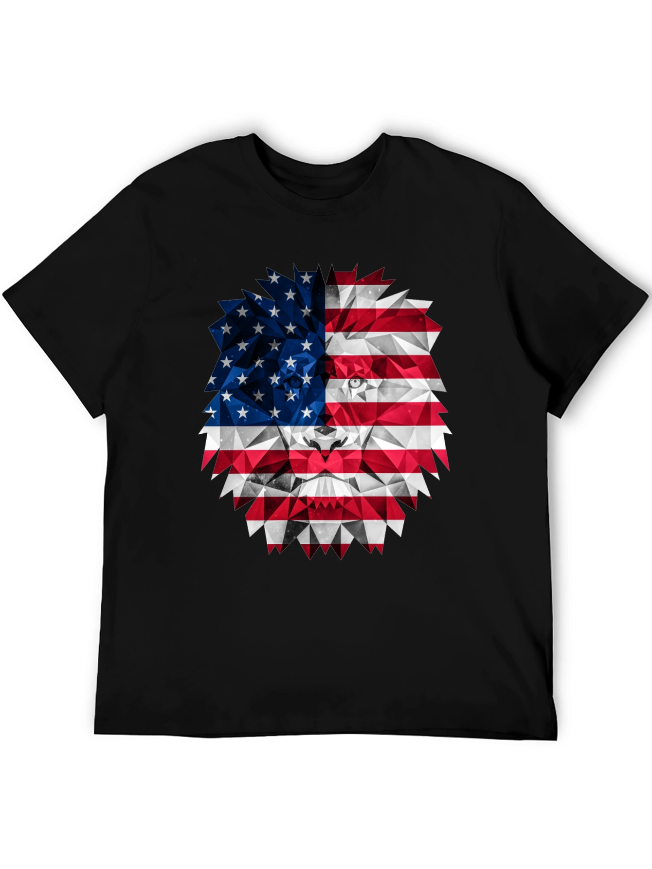 American Flag Lion Graphic Tee