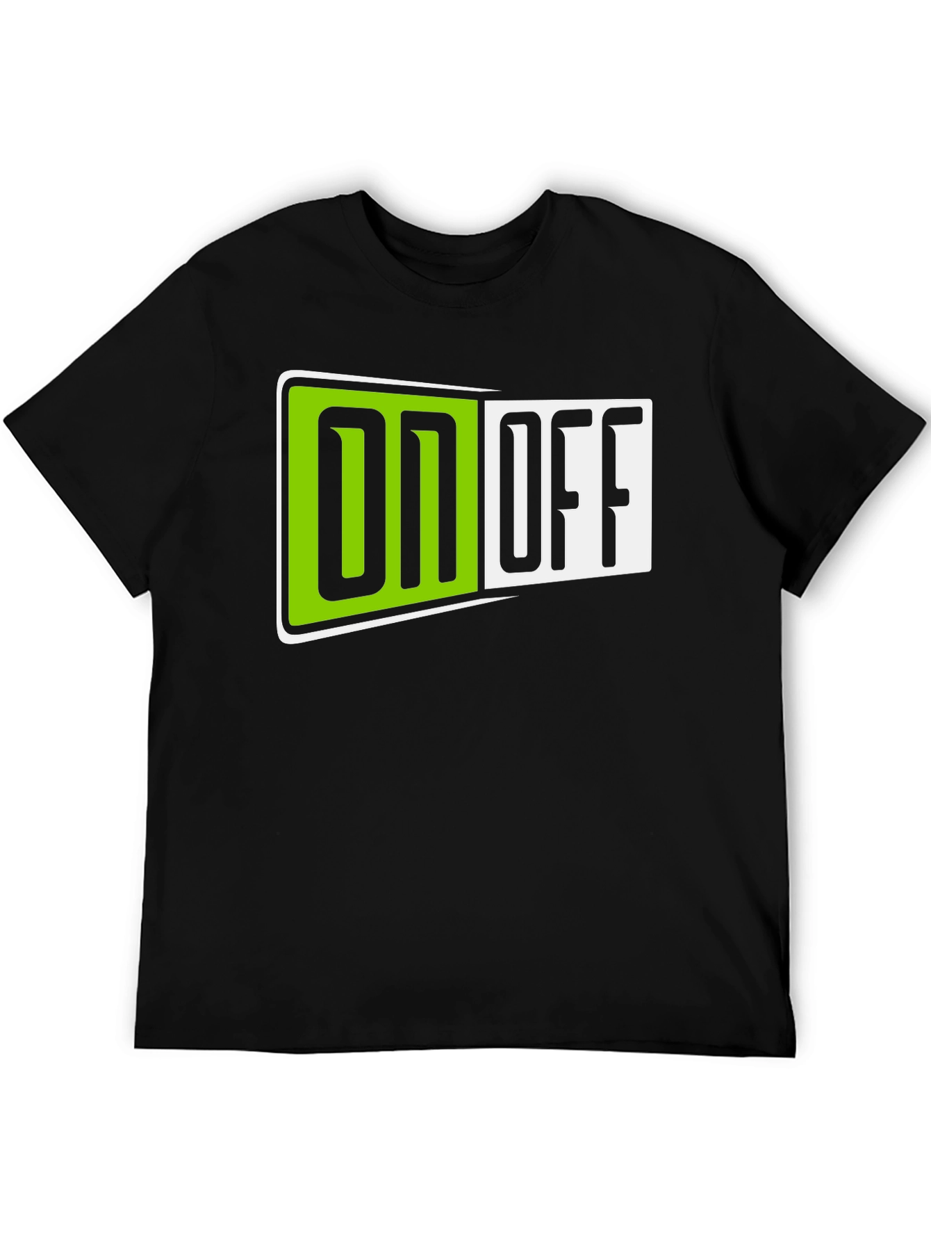 On Off T-Shirt - Black Graphic Tee