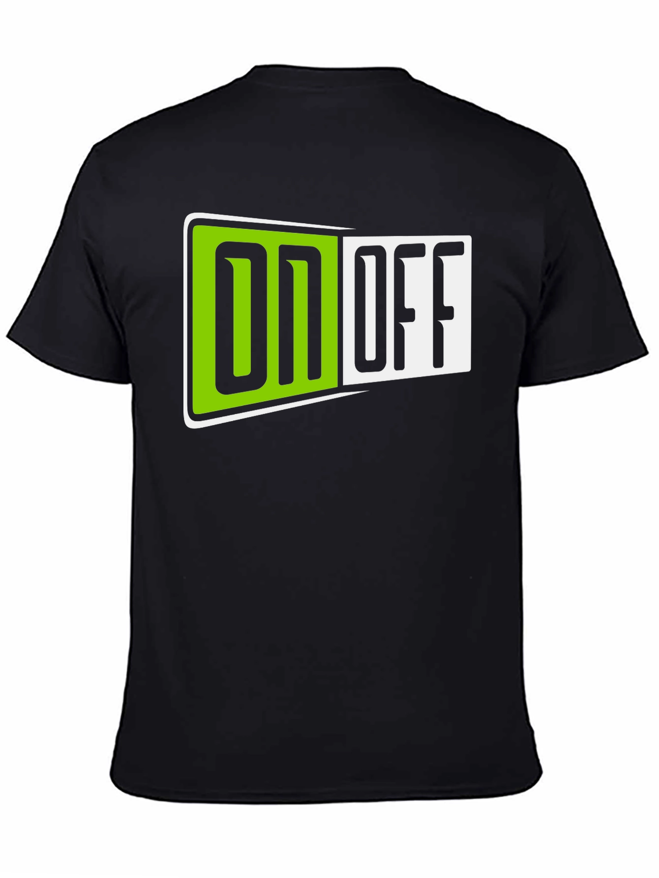 On Off T-Shirt - Black Graphic Tee